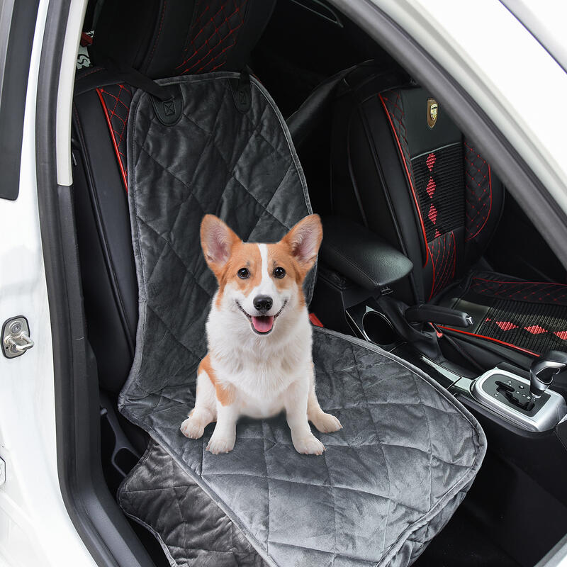 Funda de Asiento Delantero de Coche para Perro PawHut 105x46 cm Gris