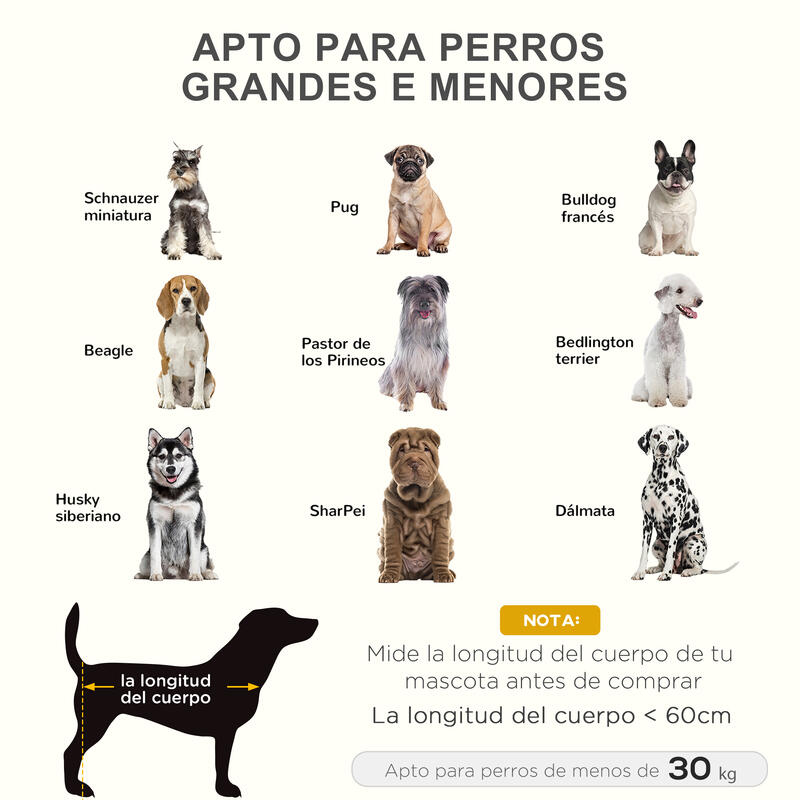 PawHut Cama Elevada para Perros  Portátil Cama para Mascotas 92x76x18 cm Café