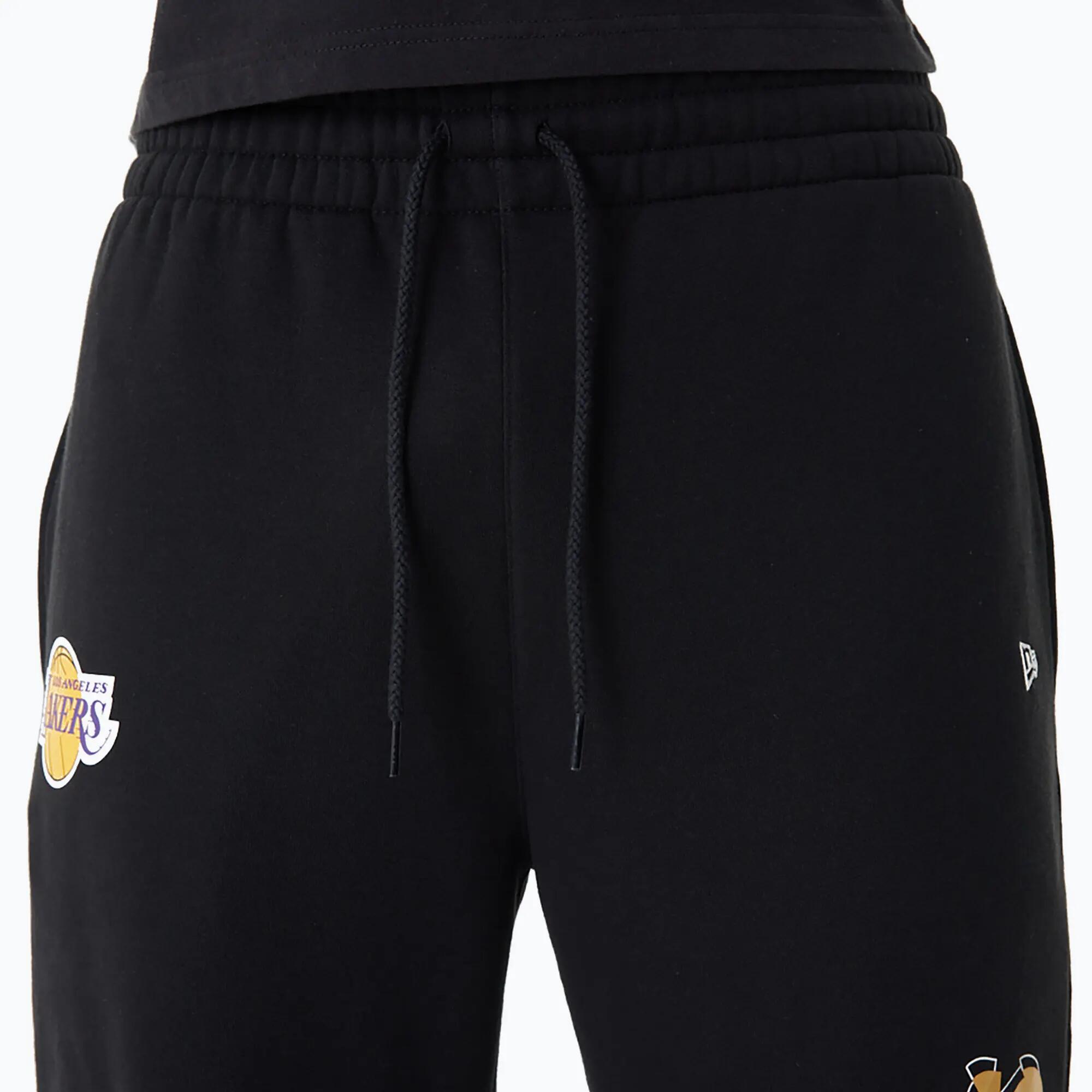 Pantaloni pentru bărbați New Era NBA Team Script Jogger Los Angeles Lakers 4/5