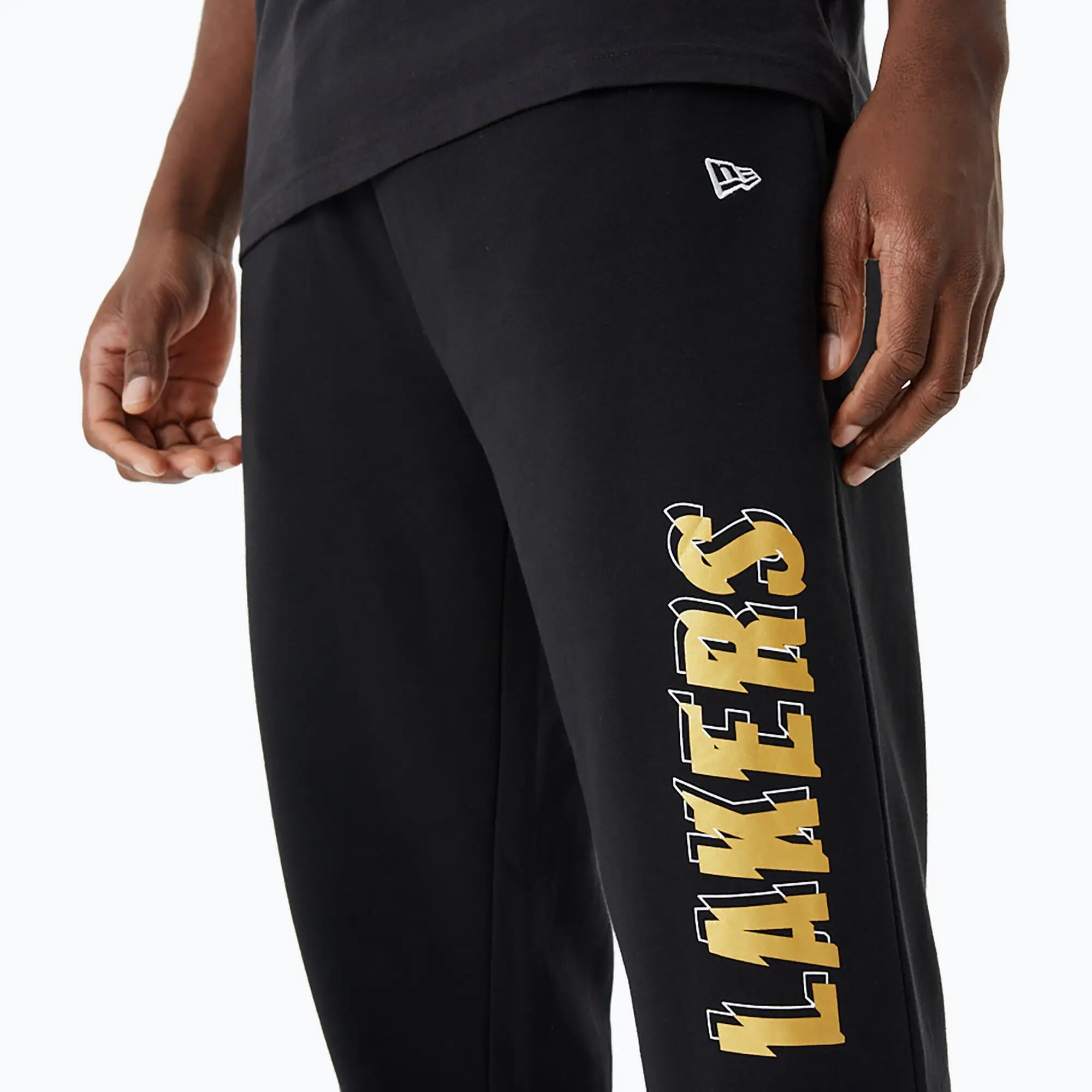 Pantaloni pentru bărbați New Era NBA Team Script Jogger Los Angeles Lakers 5/5
