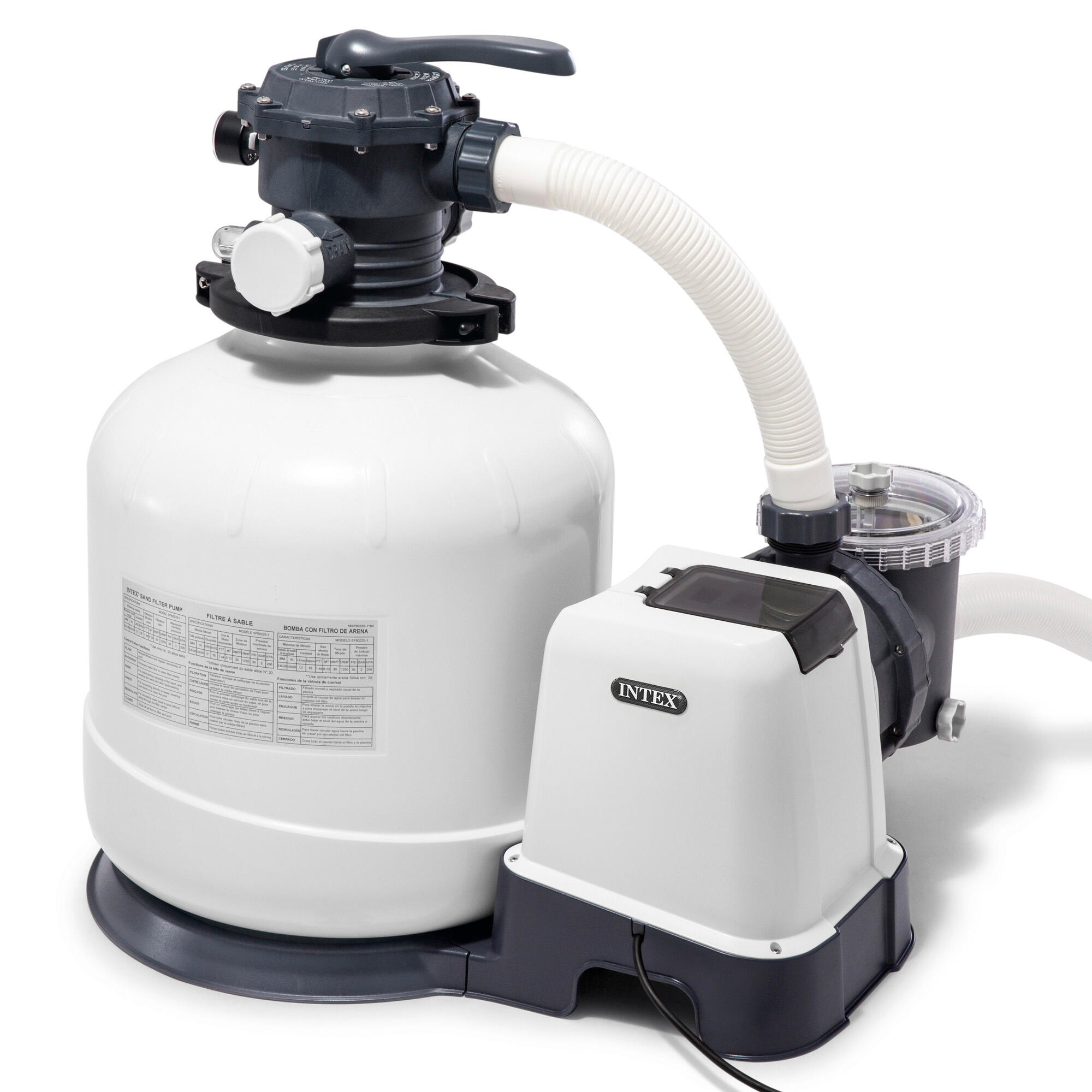 Intex 26652 - Pompa Filtro a Sabbia Krystal Clear, Flusso Acqua 12000 L/h 7/7
