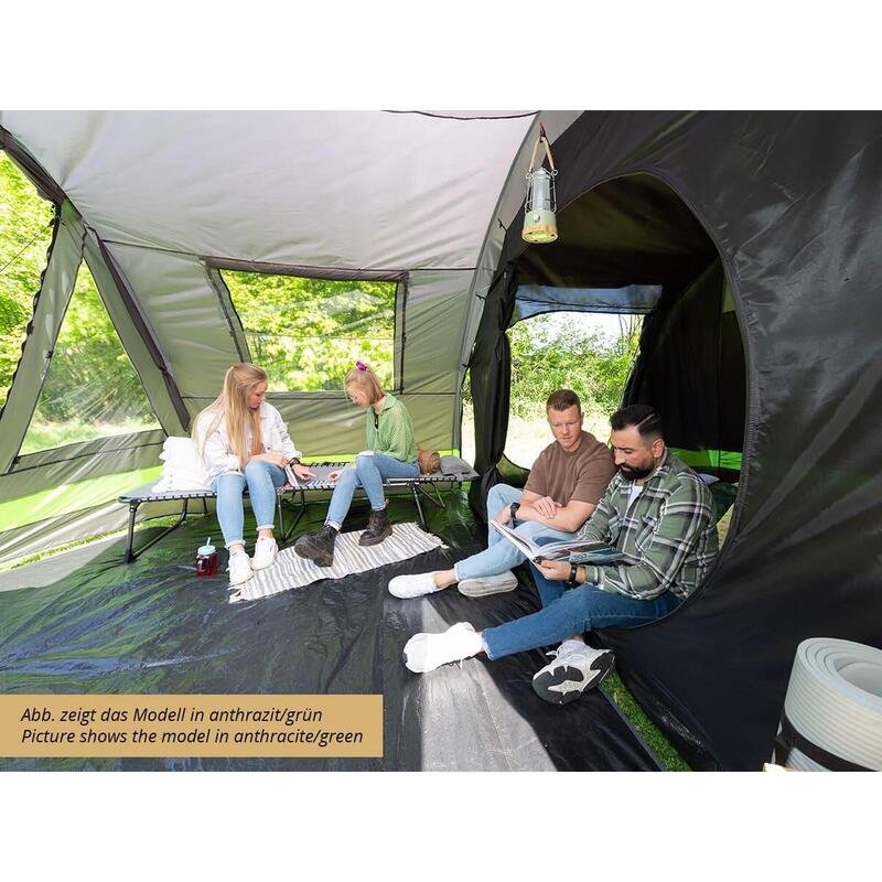 Tente Tunnel Kambo 4 - Tente camping 4 personnes - Cabine de couchage sombre