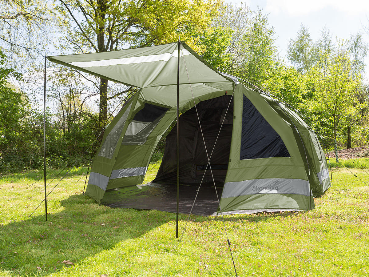 Tunnelzelt Kambo 4 - Campingzelt 4 Personen - 1x dunkle Kabine - Outdoor 3/8