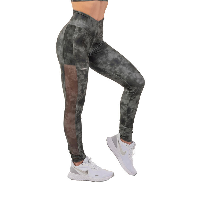 Legginsy treningowe damskie NEBBIA Mesh "Breathe"