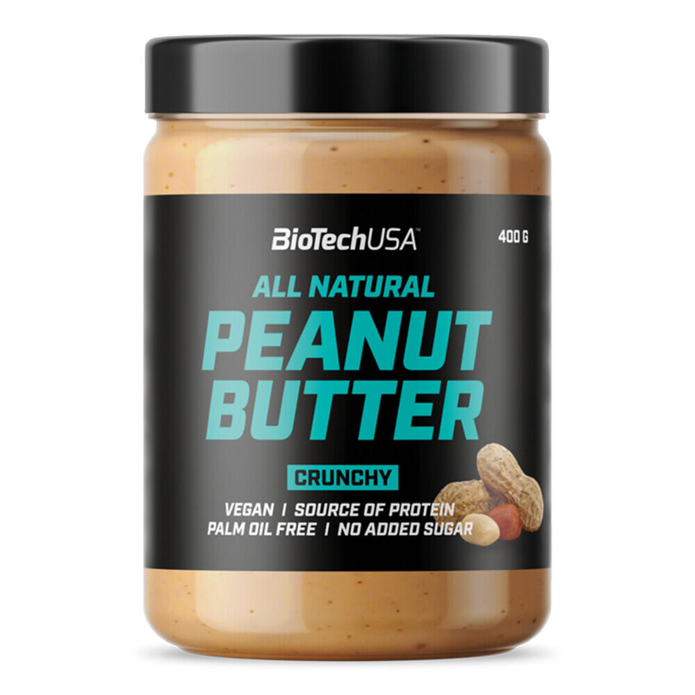 BIOTECHUSA Burro di arachidi - 400 g Crunchy Biotech USA