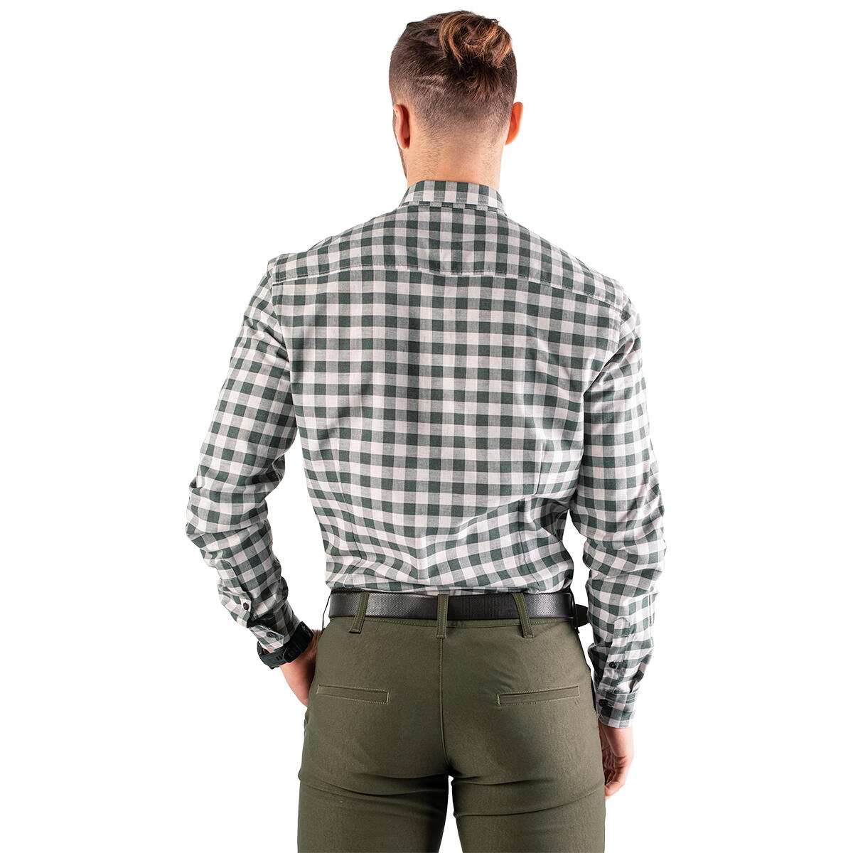Chemise Magellan Outdoors Homme – Gris à Carreaux – Taille L – Neuf