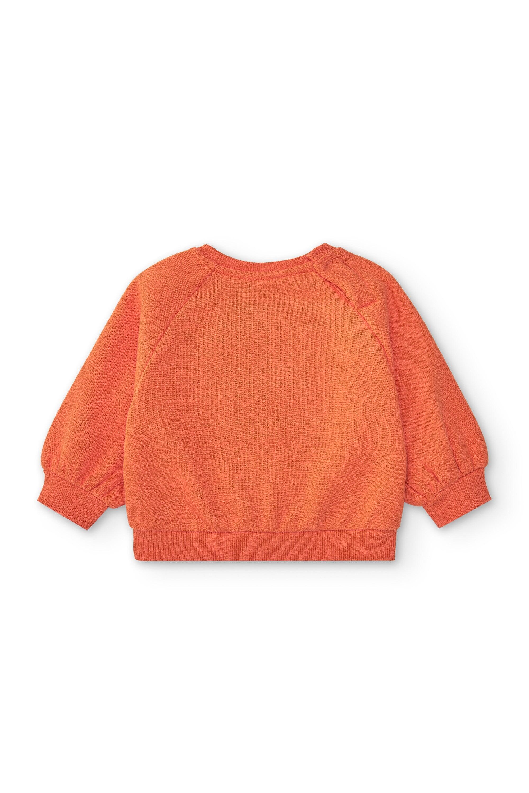 Sudadera de bebé naranja calabaza 3/4