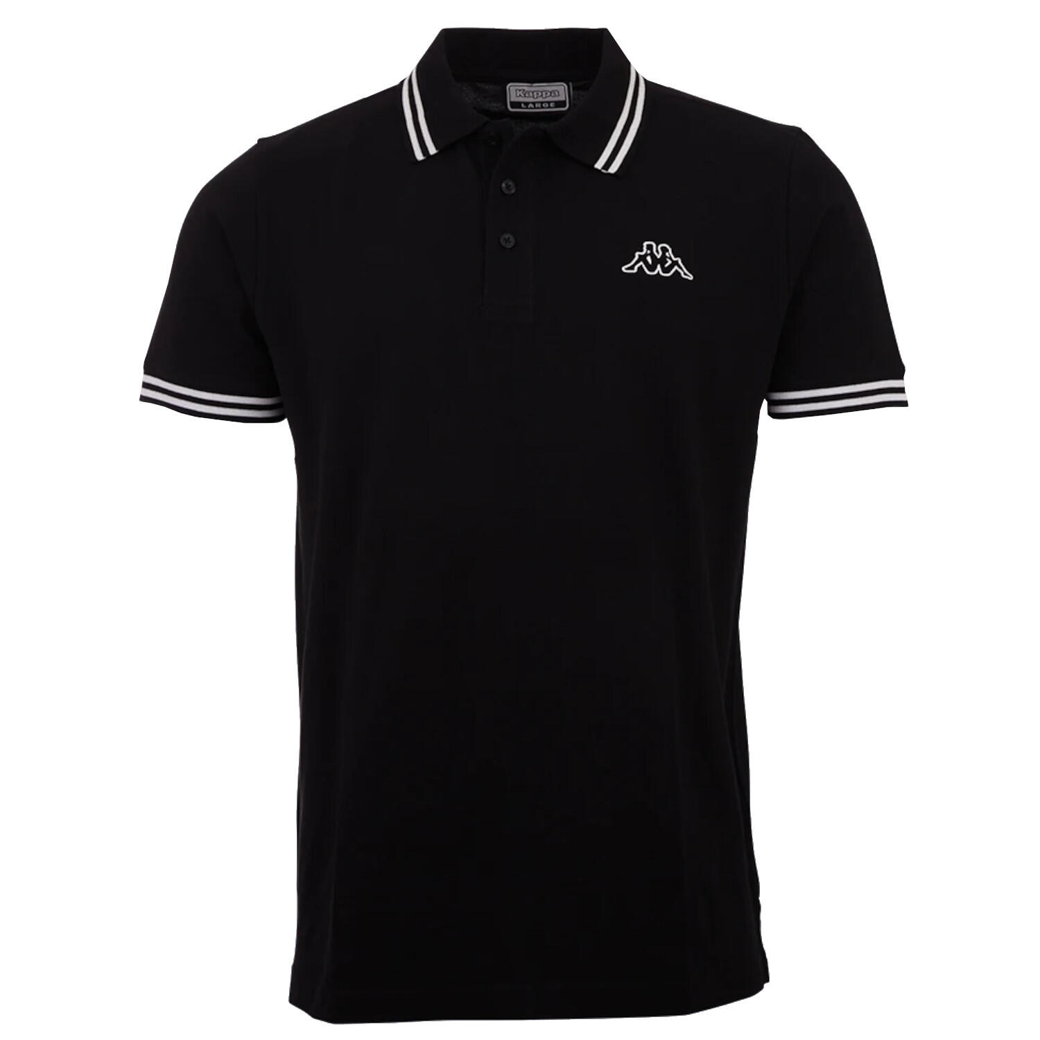Kappa - Kappa Polo Shirt, Homme, Polos, Noir - Polo Manches Courtes - Noir - 40 M - Decathlon