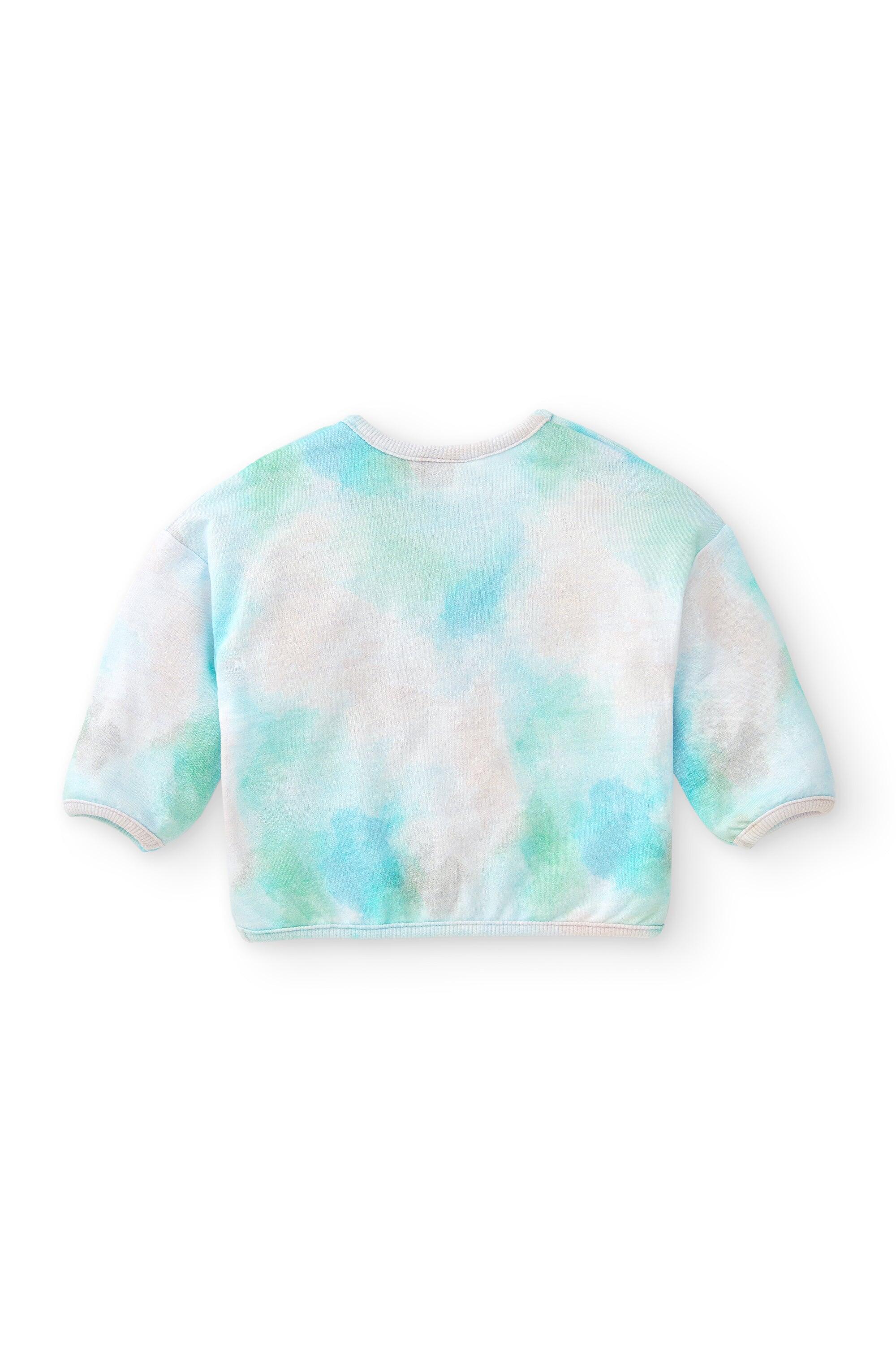 Sudadera de recién nacido estampado tie dye 3/5