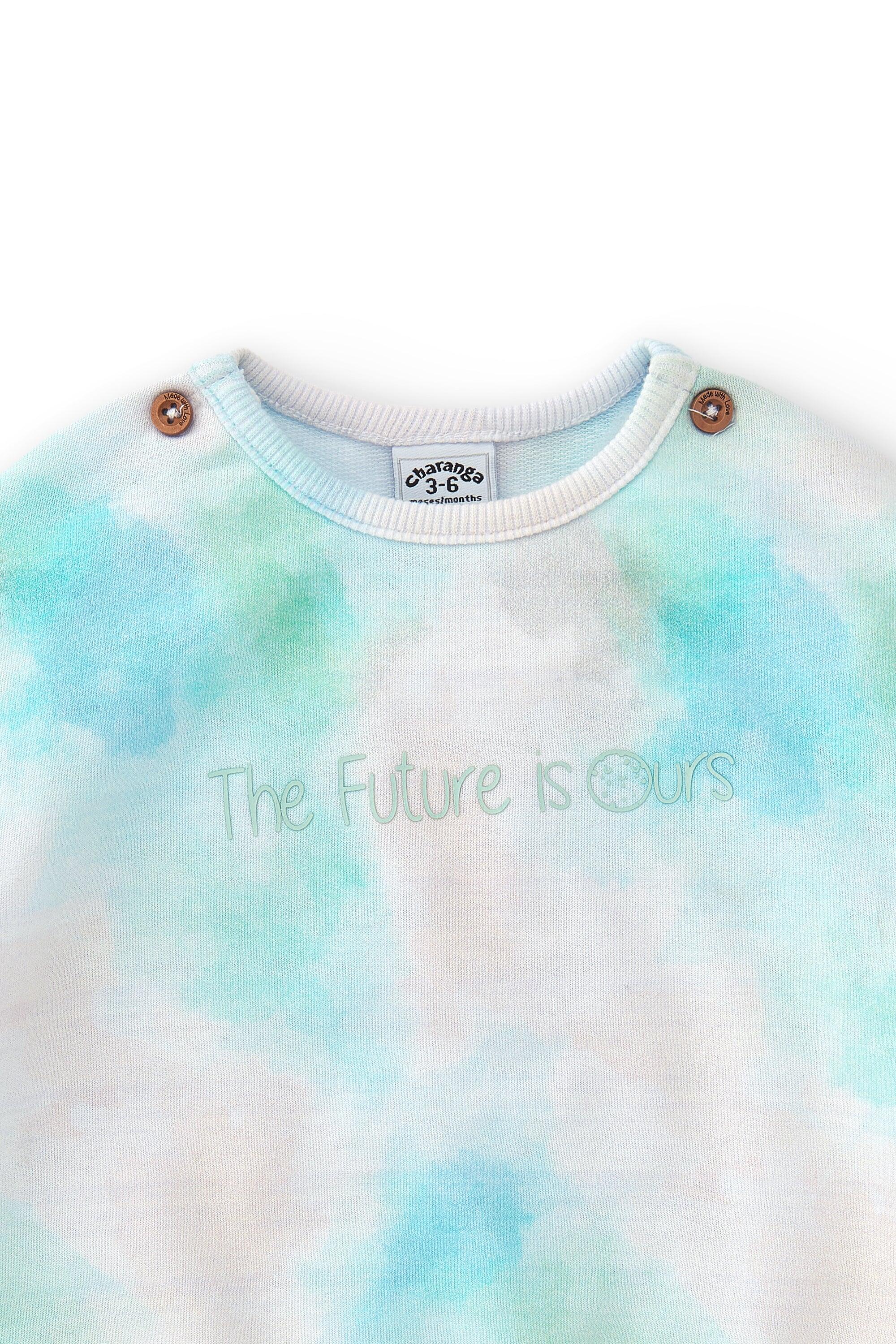 Sudadera de recién nacido estampado tie dye 5/5