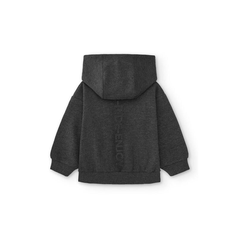 Sudadera Niños capucha Charanga gris oscuro