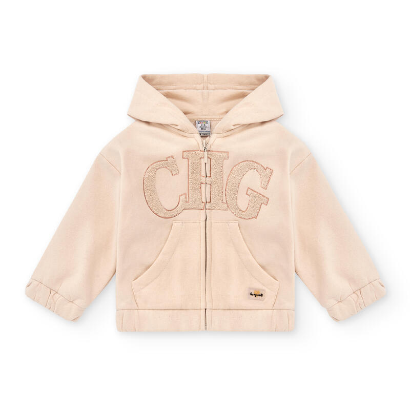 Sudadera cremallera Niños Charanga piedra CHG