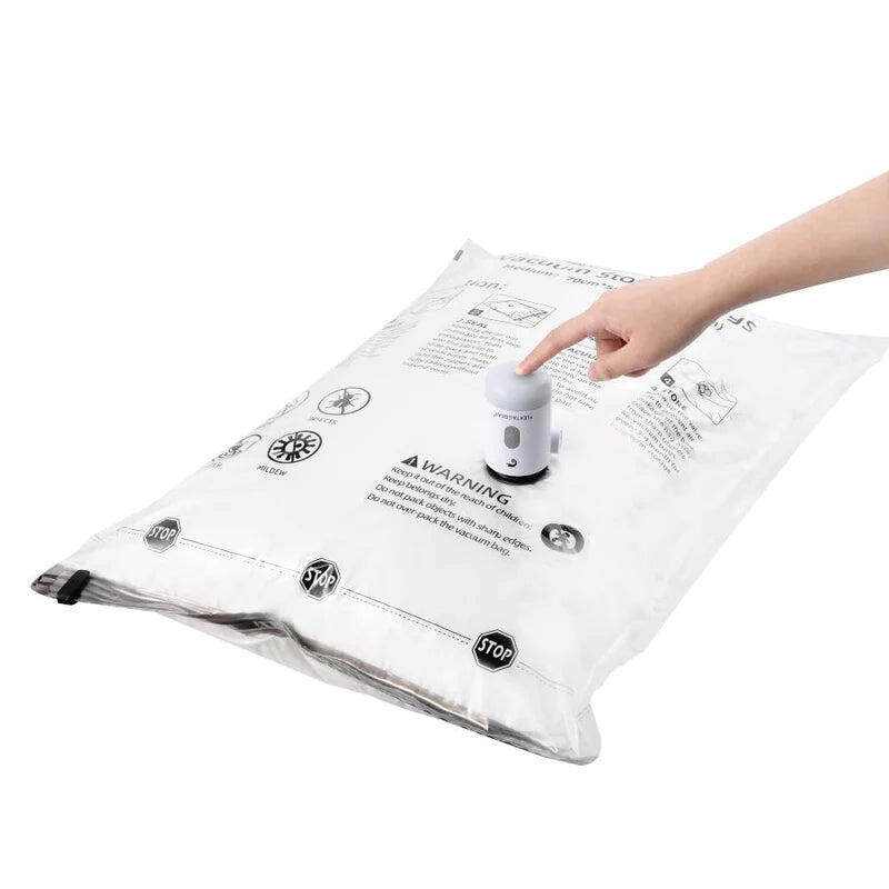 Flextail Vakuum-Aufbewahrungsbeutel für Kleidung - 70x50 cm - 4 Stück