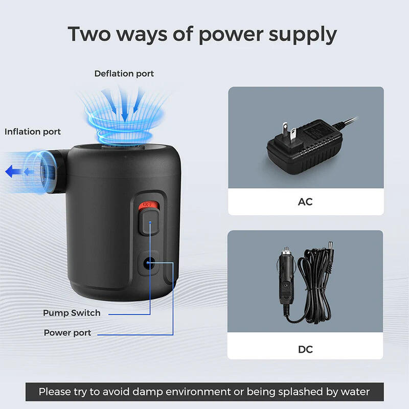 Pompa aer electrica Flextail EVO PUMP 2, ultra compacta, 125g
