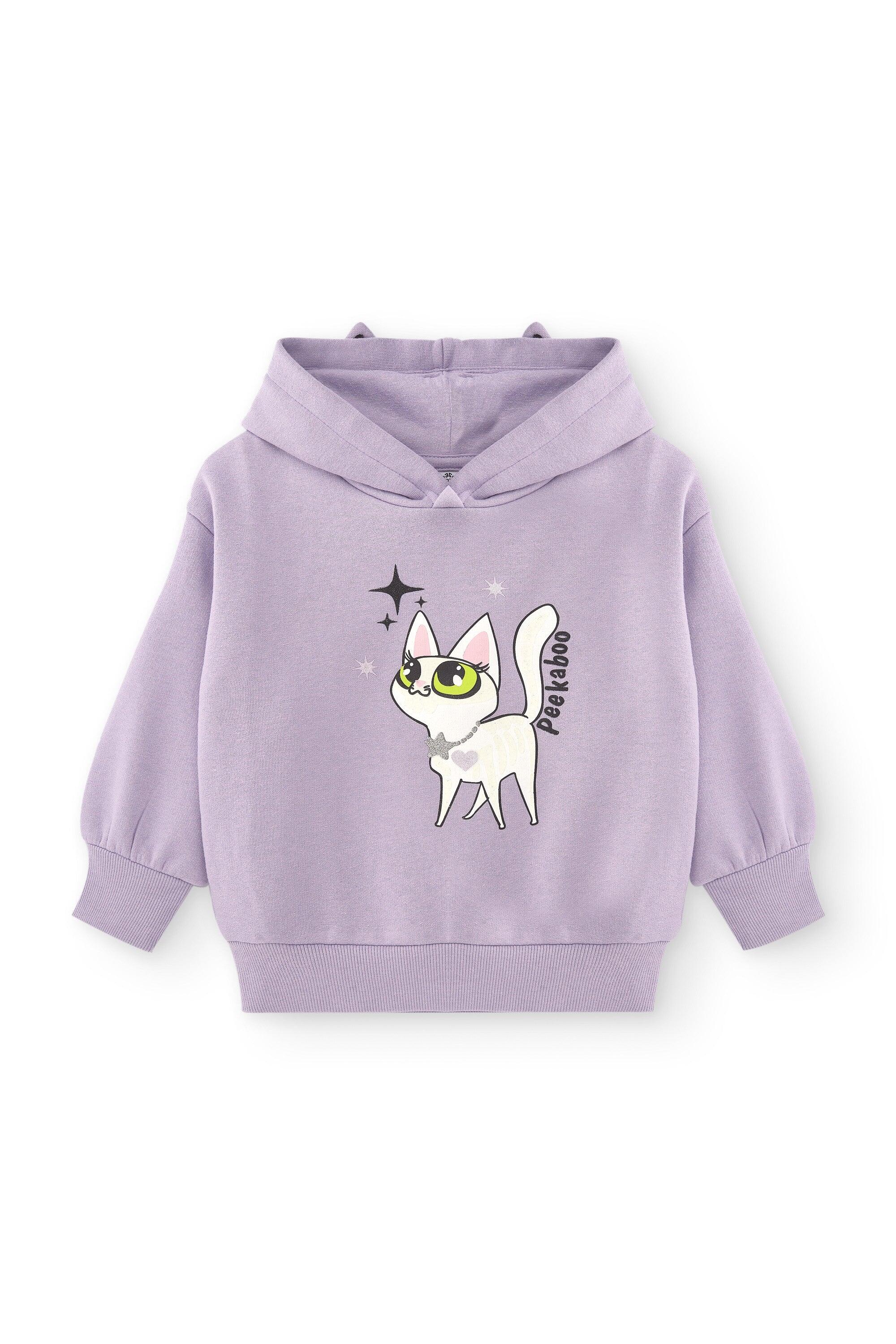 Moletom infantil roxo 2/4