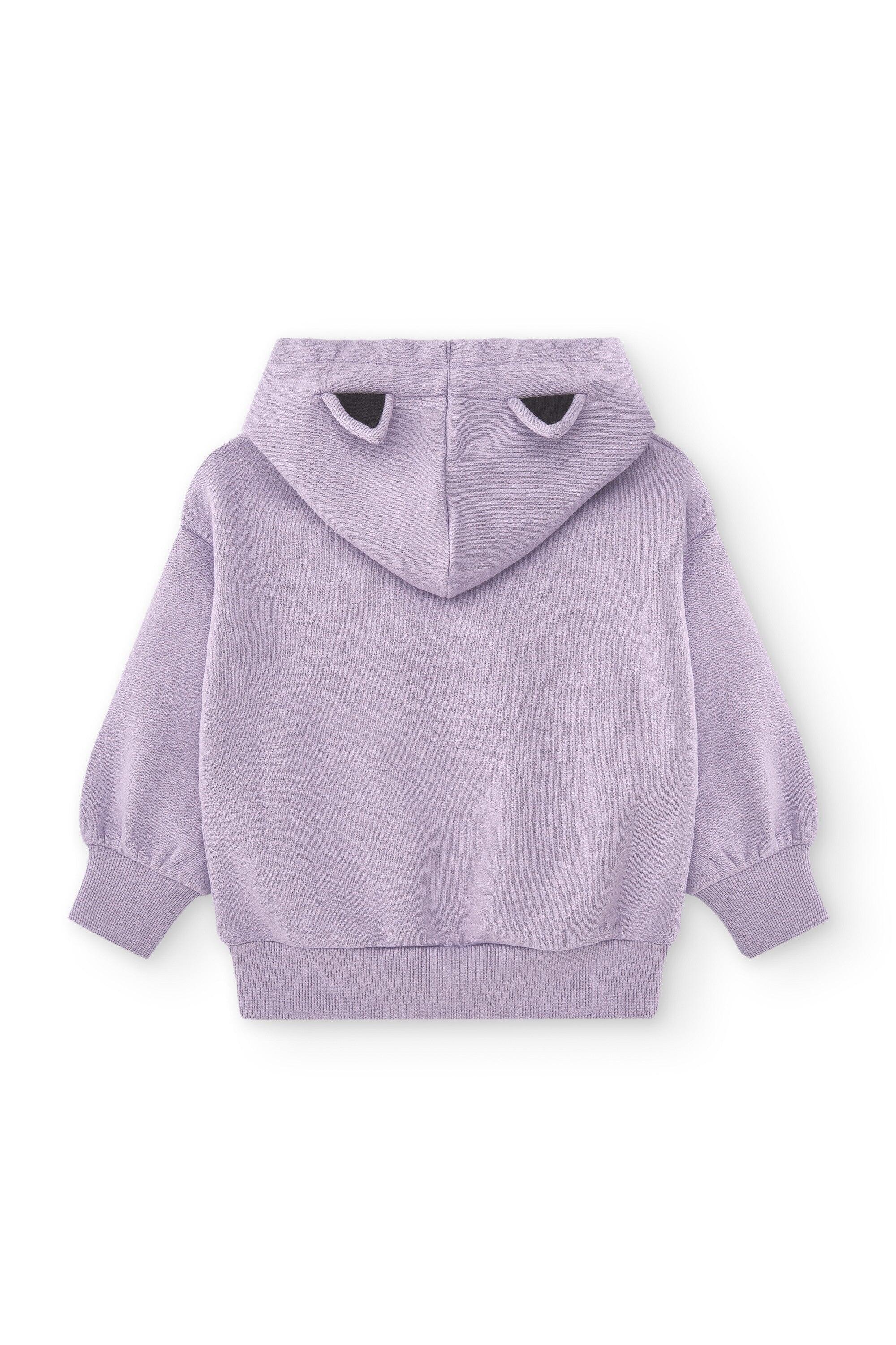 Moletom infantil roxo 4/4
