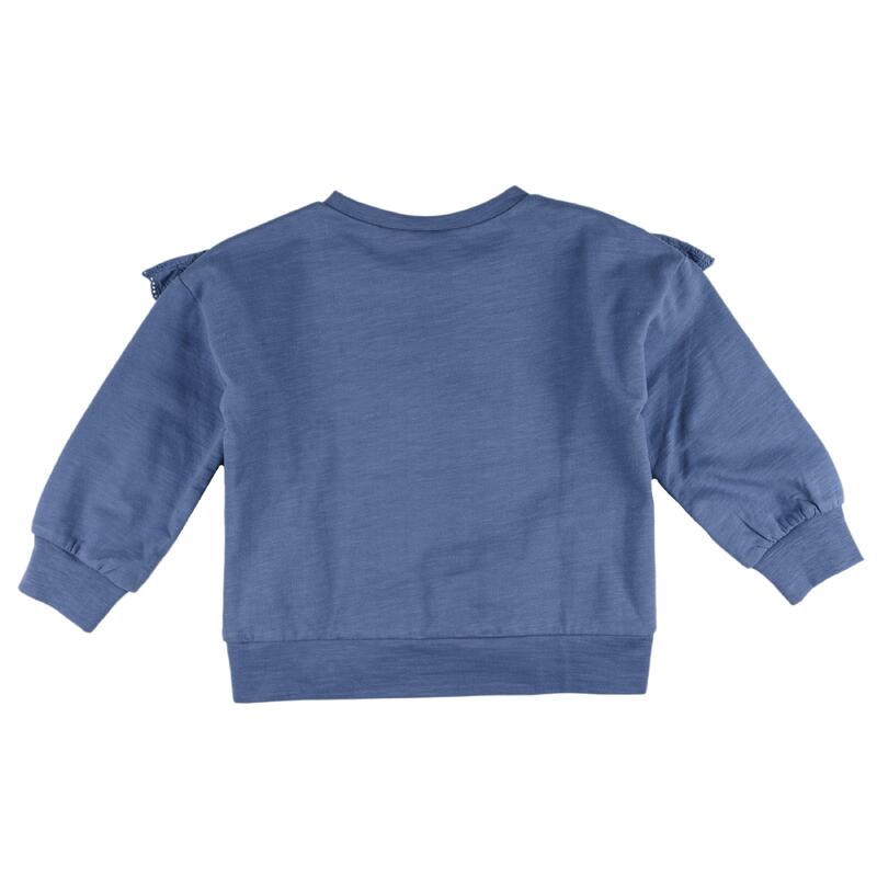 Sudadera Niños Charanga azulón con volantes