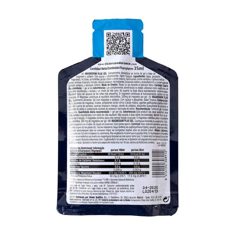 Plus Magnesium Gel - 35ml Tropical de Victory Endurance