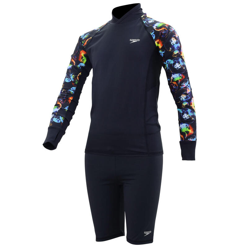 Deluxe Junior Long Sleeve Breathable Water Activity Set - Black