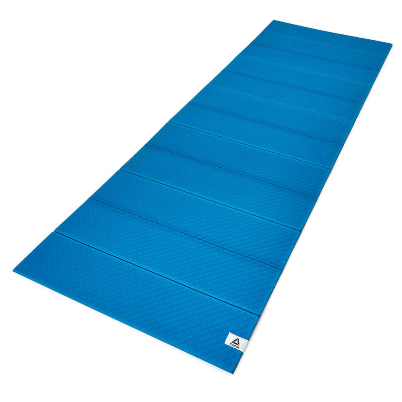 折叠瑜伽墊6MM - 藍色