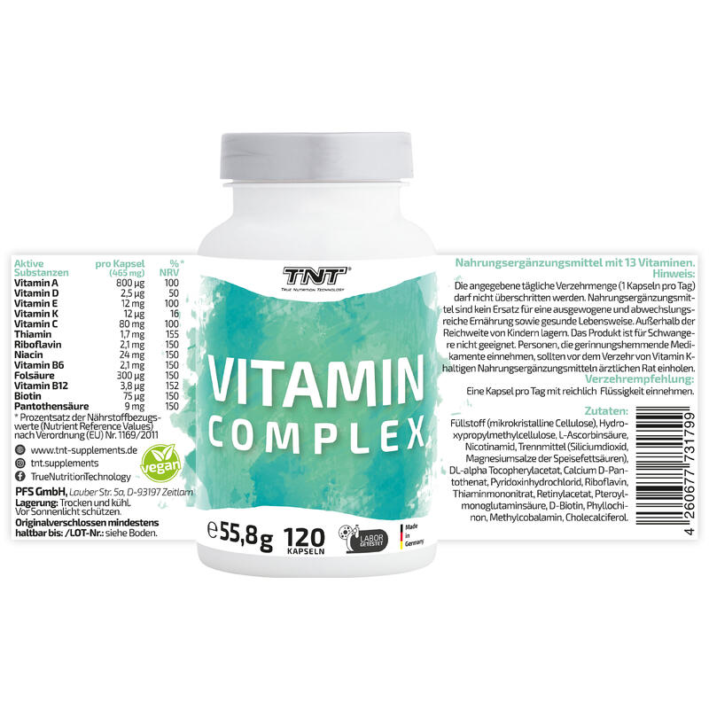 TNT Vitamin Complex (120 Kapseln)