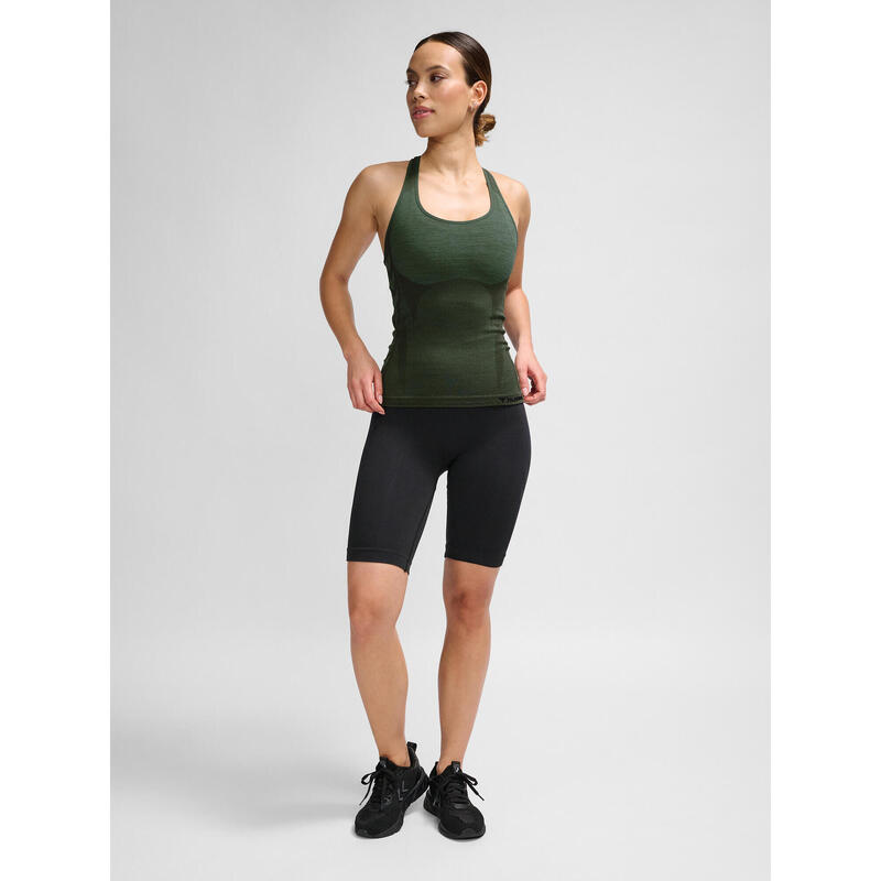 Top Hmlclea Yoga Mujer Transpirable De Secado Rápido Sin Costuras Hummel