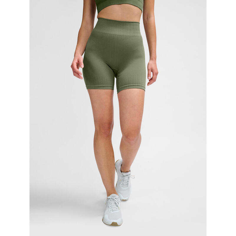 Short Hmlmt Yoga Femme Extensible Absorbant L'humidité Sans Couture Hummel