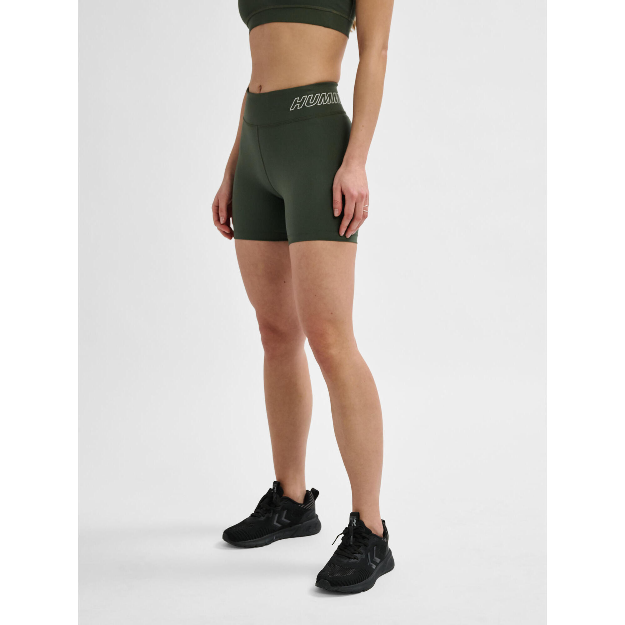 Hummel - Enfiler Short Hmlte Fundamental Femme Hummel - Cuissard De Vélo - Marron|vert - 36 Xs - Decathlon