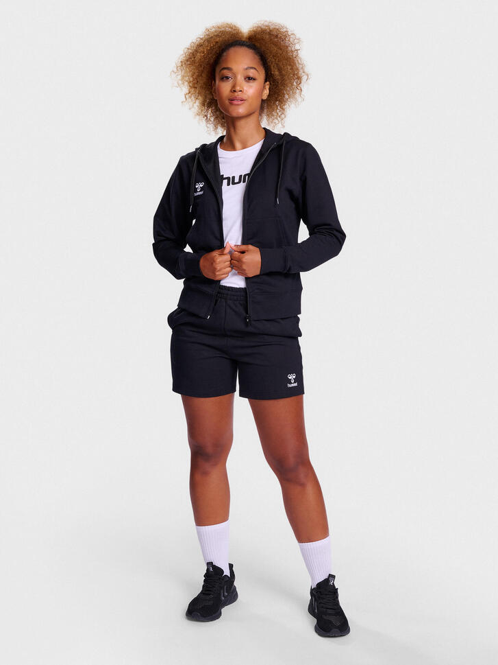 Bluza sportowa bawełniana z kapturem Hummel GO 2.0 Zip Hoodie Woman r. XSBluza s