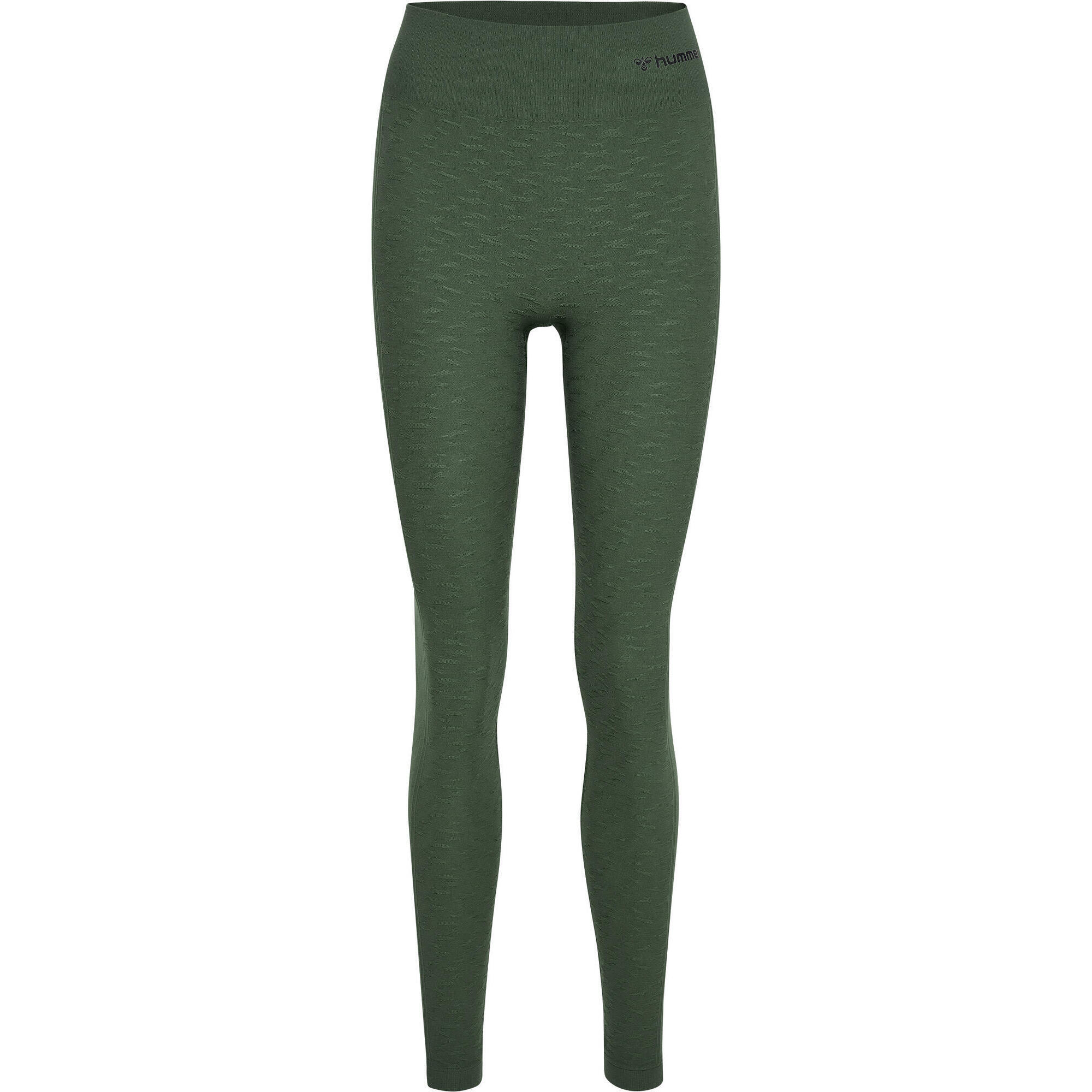 Hummel - Enfiler Collants Hmlmt Focus Femme Hummel - Legging - Marron|vert - S - Decathlon