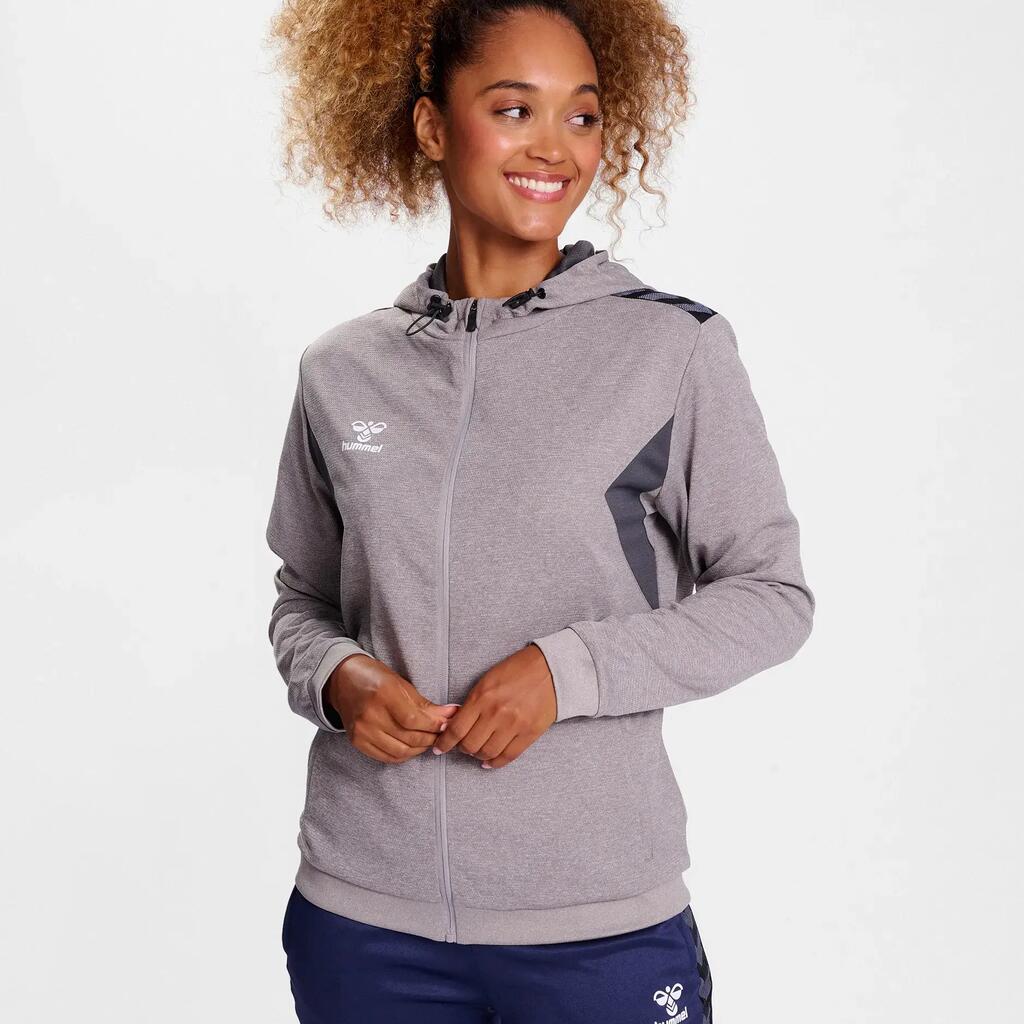 Women's polyester zipped-up hooded sweatshirt Hummel Authentic