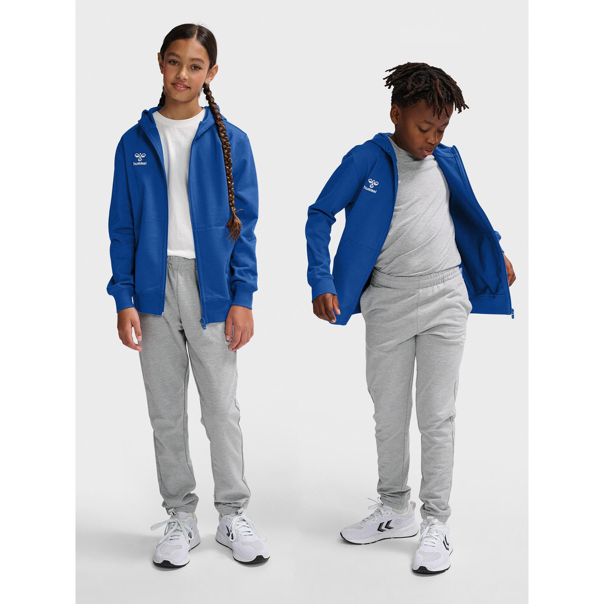 Hummel - Fermeture Éclair Zip Combinaison Hmlgo Enfant Hummel - Sweat-shirt - Bleu -  4 À 6 Ans - Decathlon