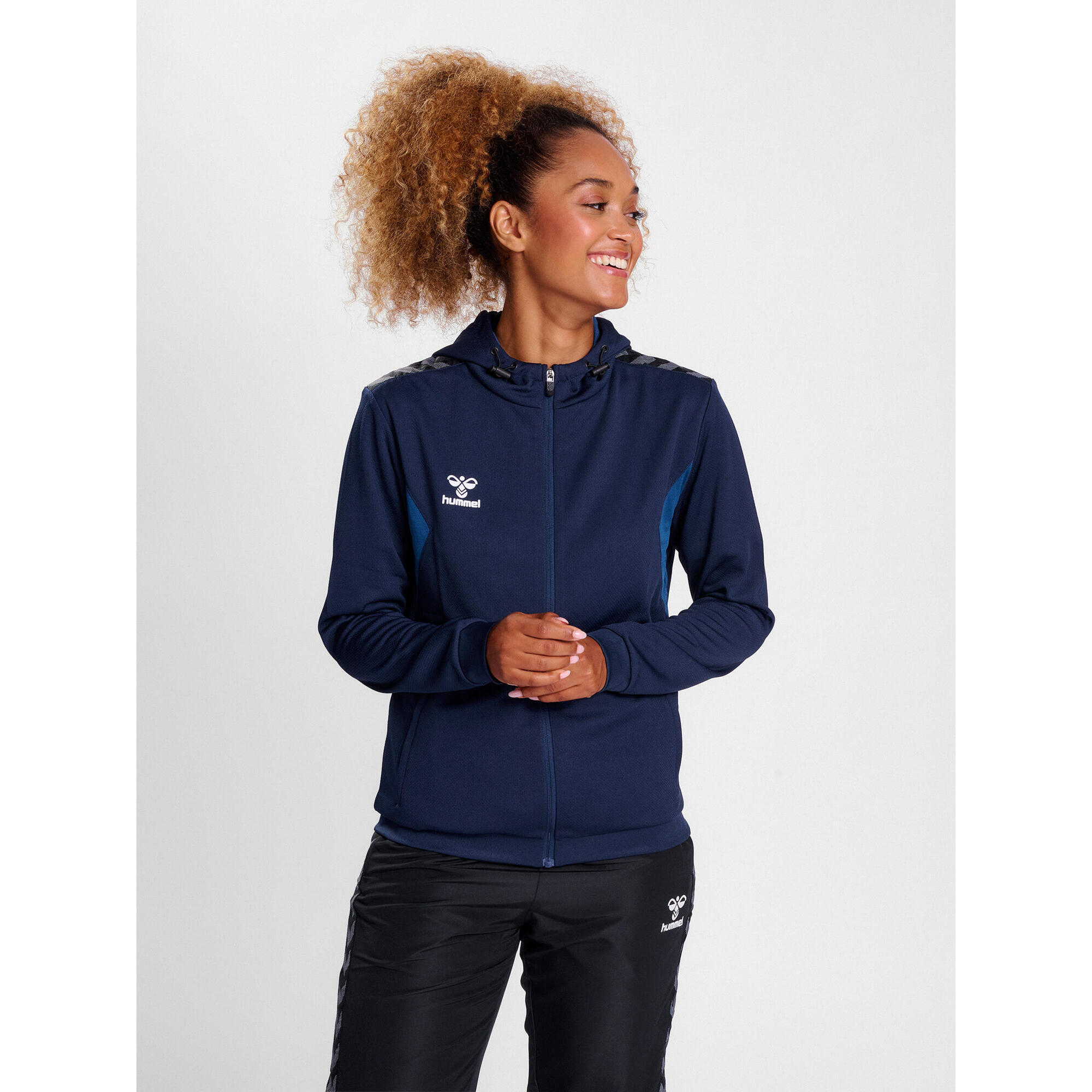 Hummel - Fermeture Éclair Zip Combinaison Hmlauthentic Femme Hummel - Sweat-shirt - Bleu - 42 M/l - Decathlon