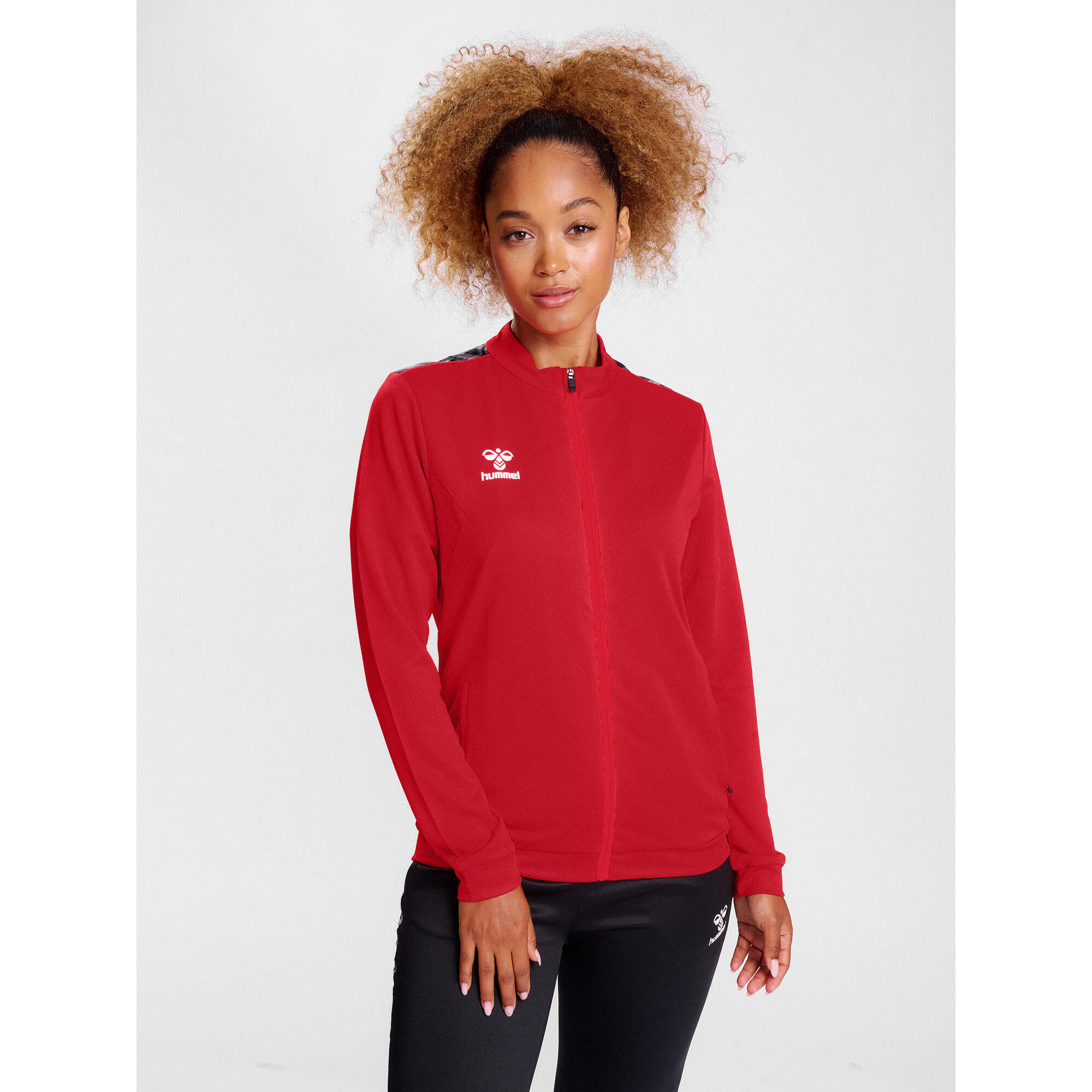Hummel - Fermeture Éclair Zip Combinaison Hmlauthentic Femme Hummel - Sweat-shirt - Rose|rouge - 42 M/l - Decathlon