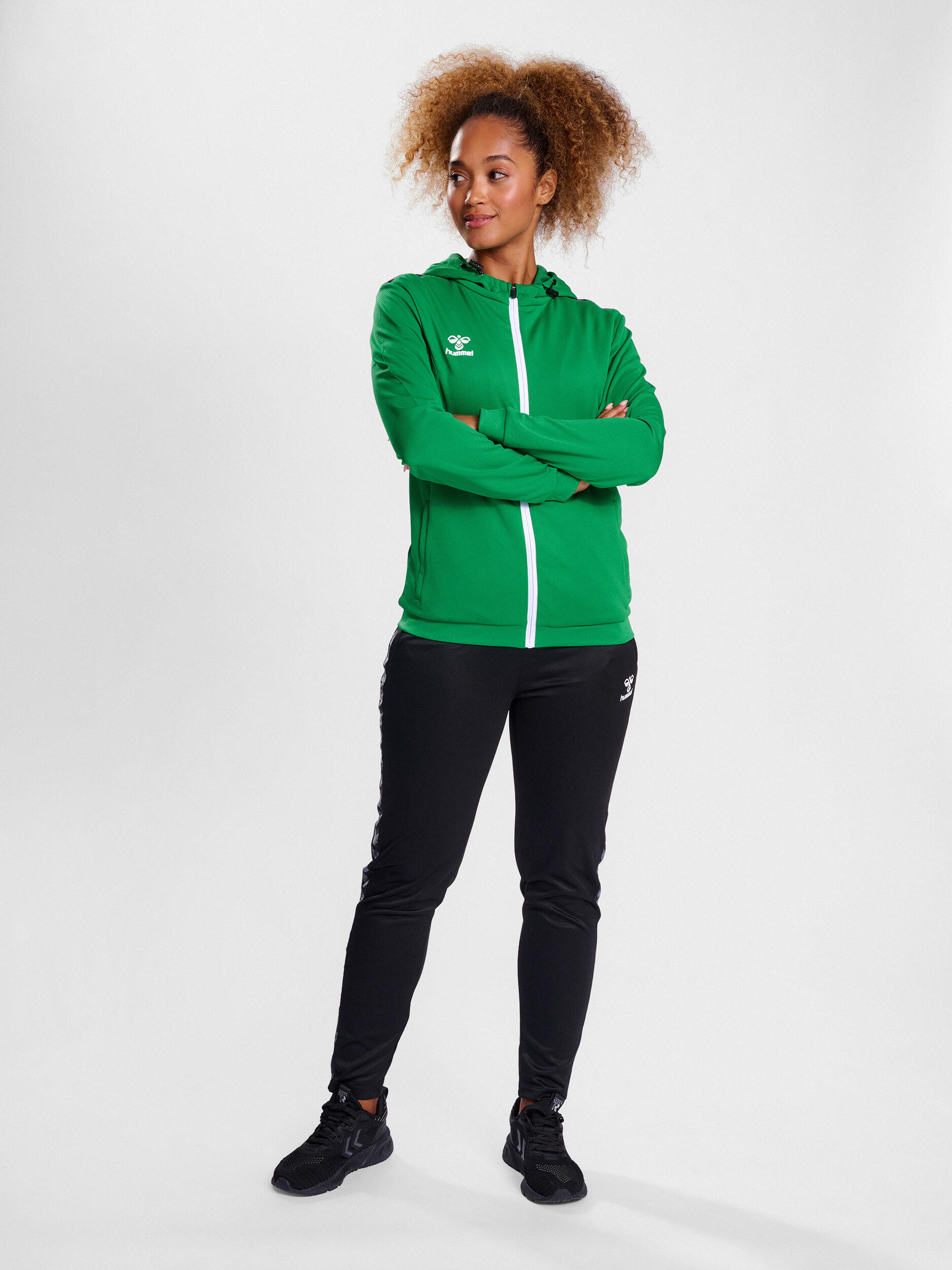 Sweatjacke mit Kapuze und Reißverschluss Polyester Damen Hummel Authentic 2/7