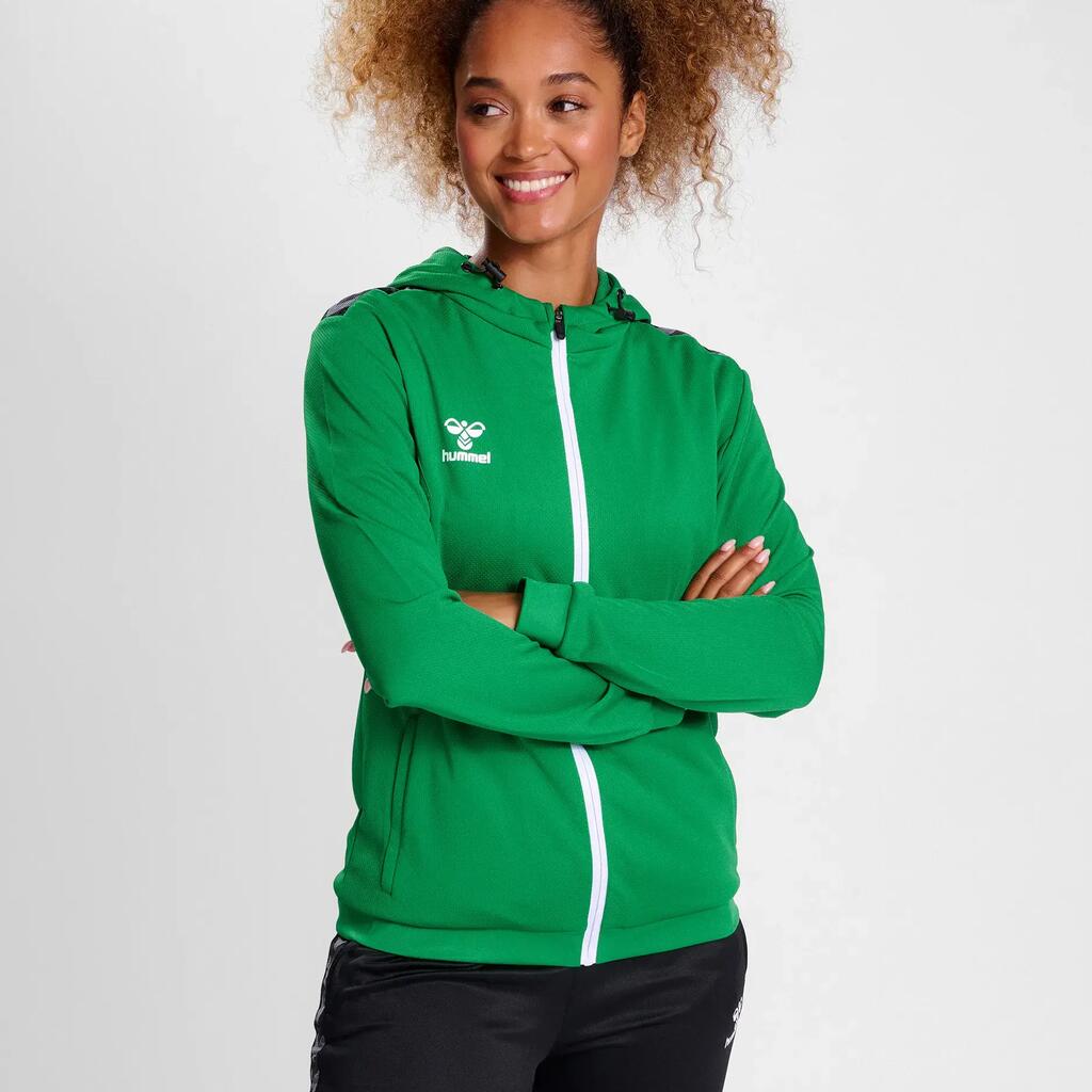 Women's polyester zipped-up hooded sweatshirt Hummel Authentic