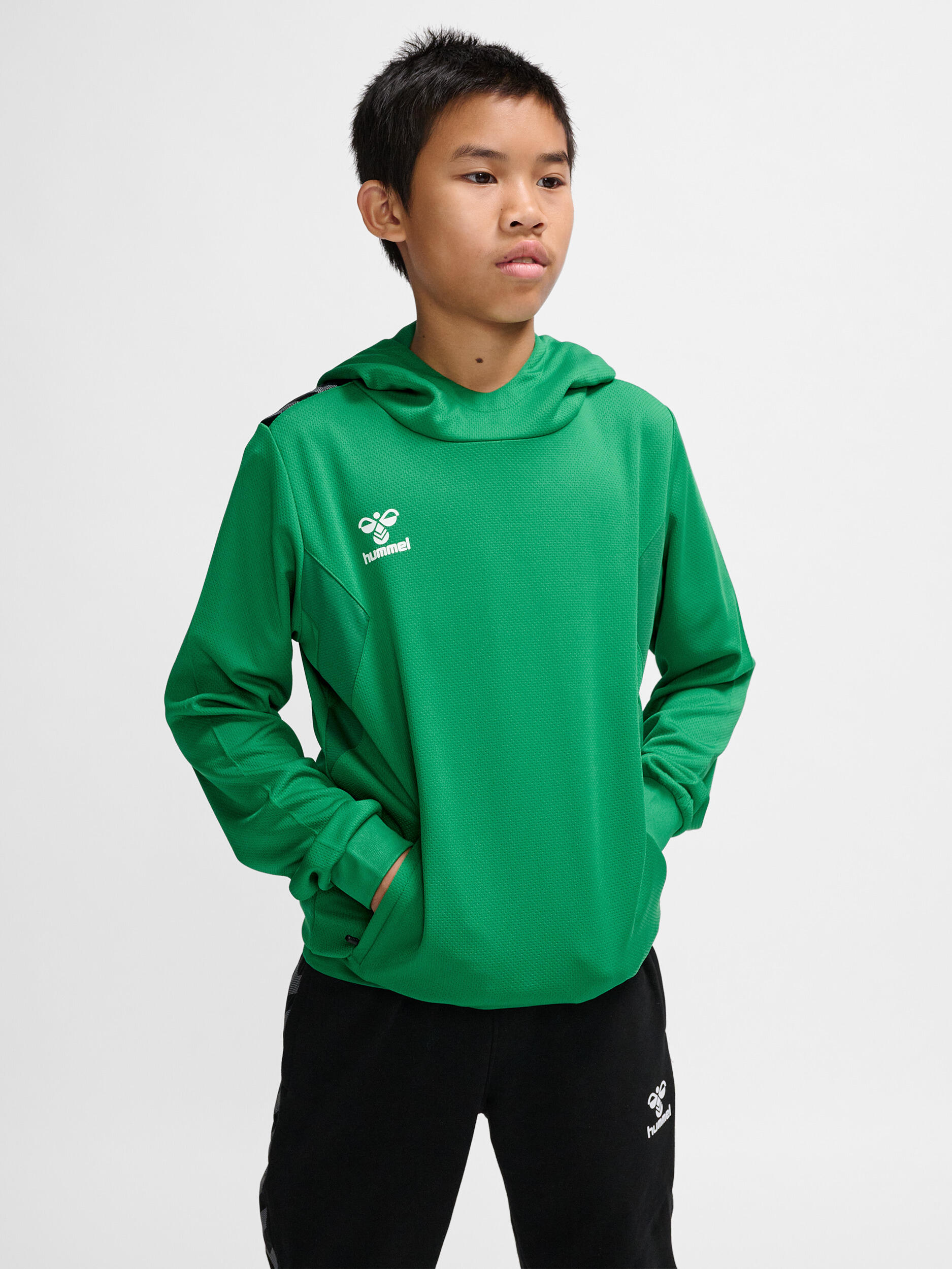 Felpa con cappuccio in poliestere per bambini Hummel Authentic 3/7