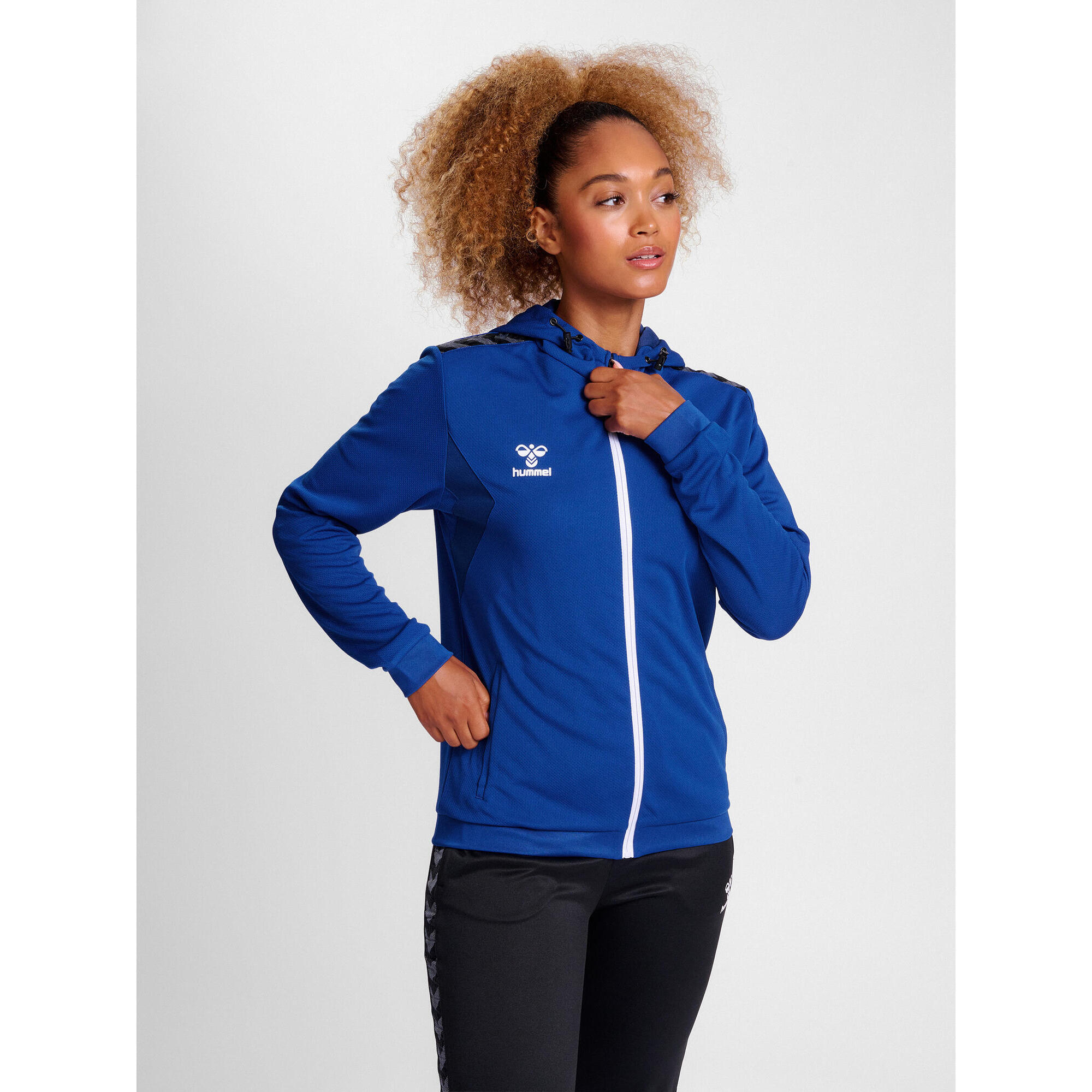 Hummel - Fermeture Éclair Zip Combinaison Hmlauthentic Femme Hummel - Sweat-shirt - Bleu - 42 M/l - Decathlon