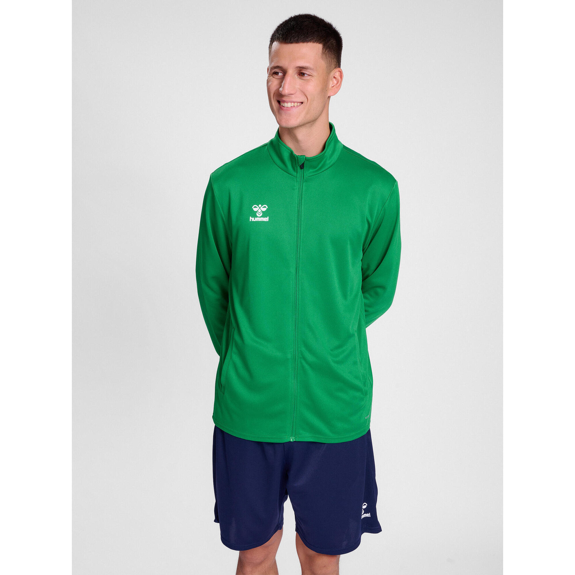 Hummel - Enfiler Zip Combinaison Hmlessential Adulte Hummel - Sweat-shirt - Vert - 42 M/l - Decathlon