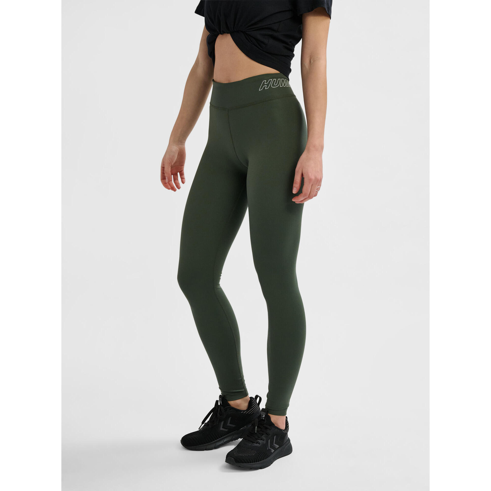 Hummel - Enfiler Collants Hmlte Fundamental Femme Hummel - Pantalons - Marron|vert - 40 M - Decathlon