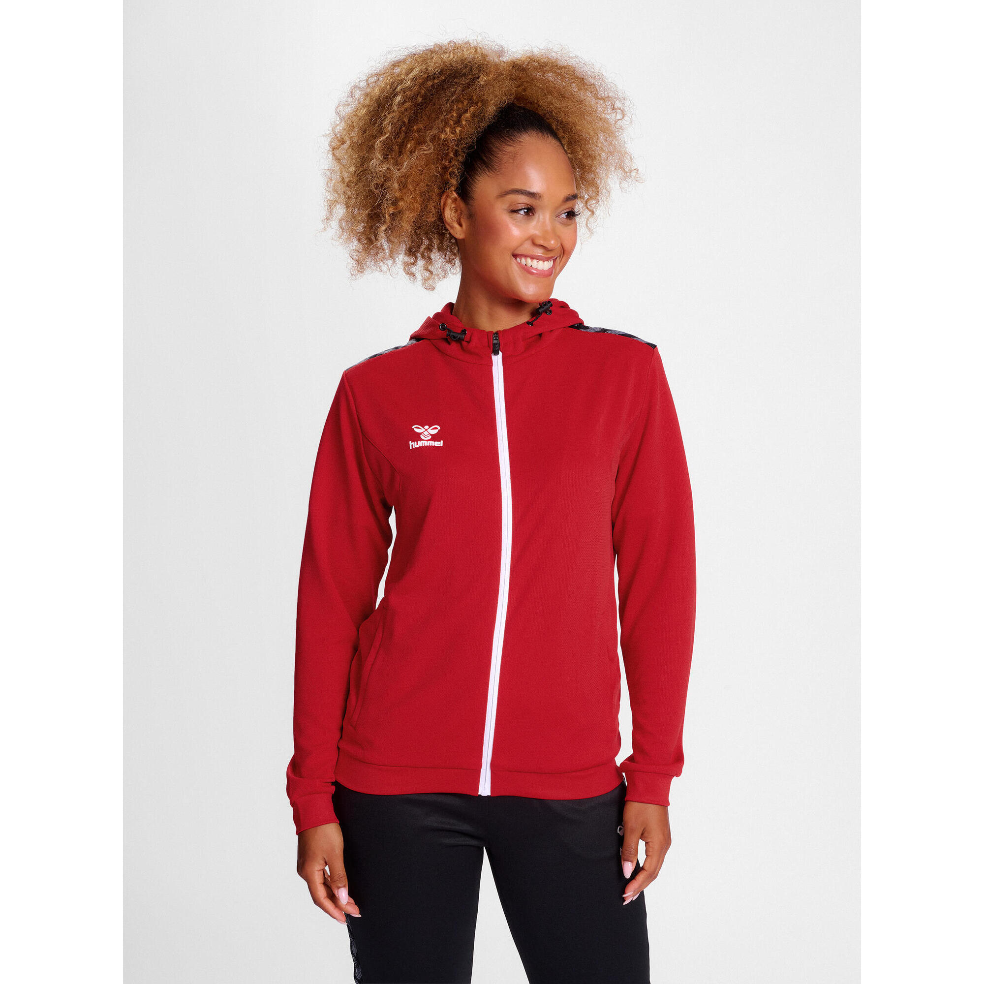 Hummel - Fermeture Éclair Zip Combinaison Hmlauthentic Femme Hummel - Sweat-shirt - Rose|rouge - 40 M - Decathlon