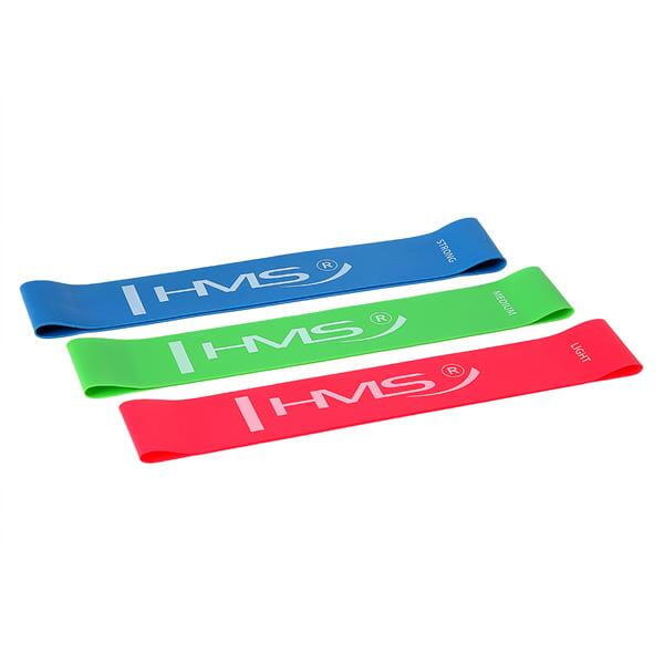 Hms - Set De Bandes D'Entraînement Gu04 Slim Set Hms - Bande Élastique - Multicolore|rouge|vert - Taille Unique - Decathlon
