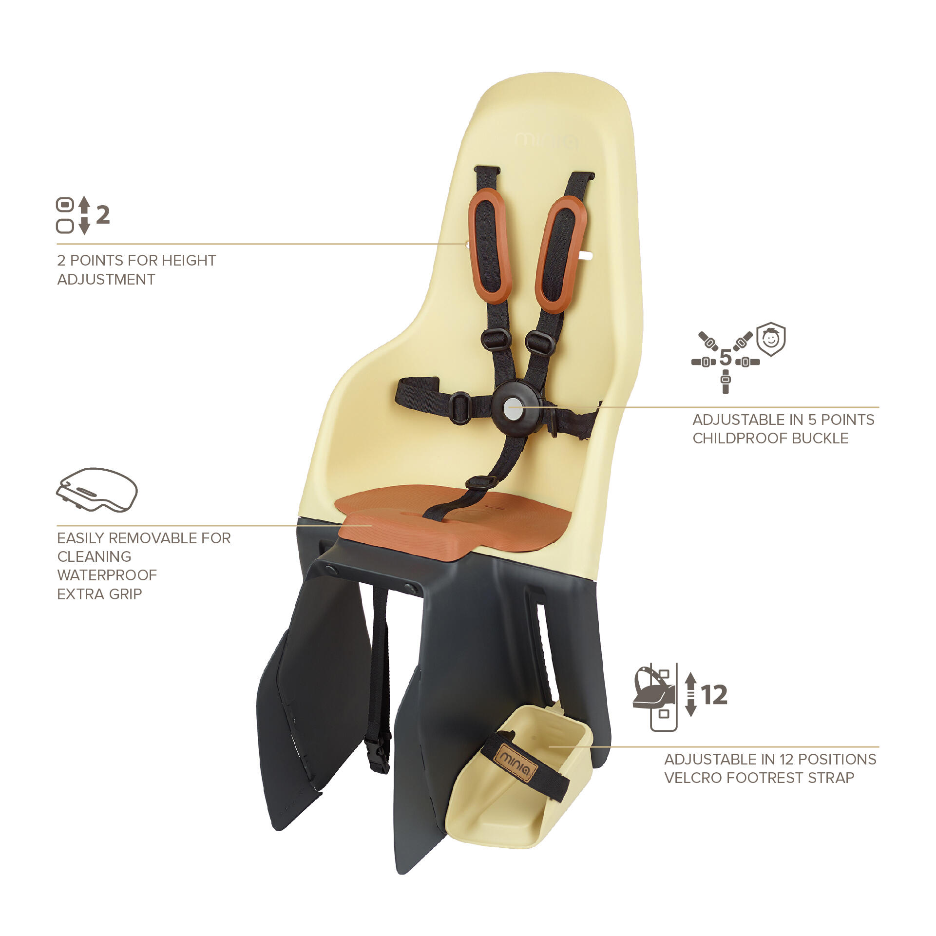 Marsupio posteriore Polisport Etau Minia 6/8