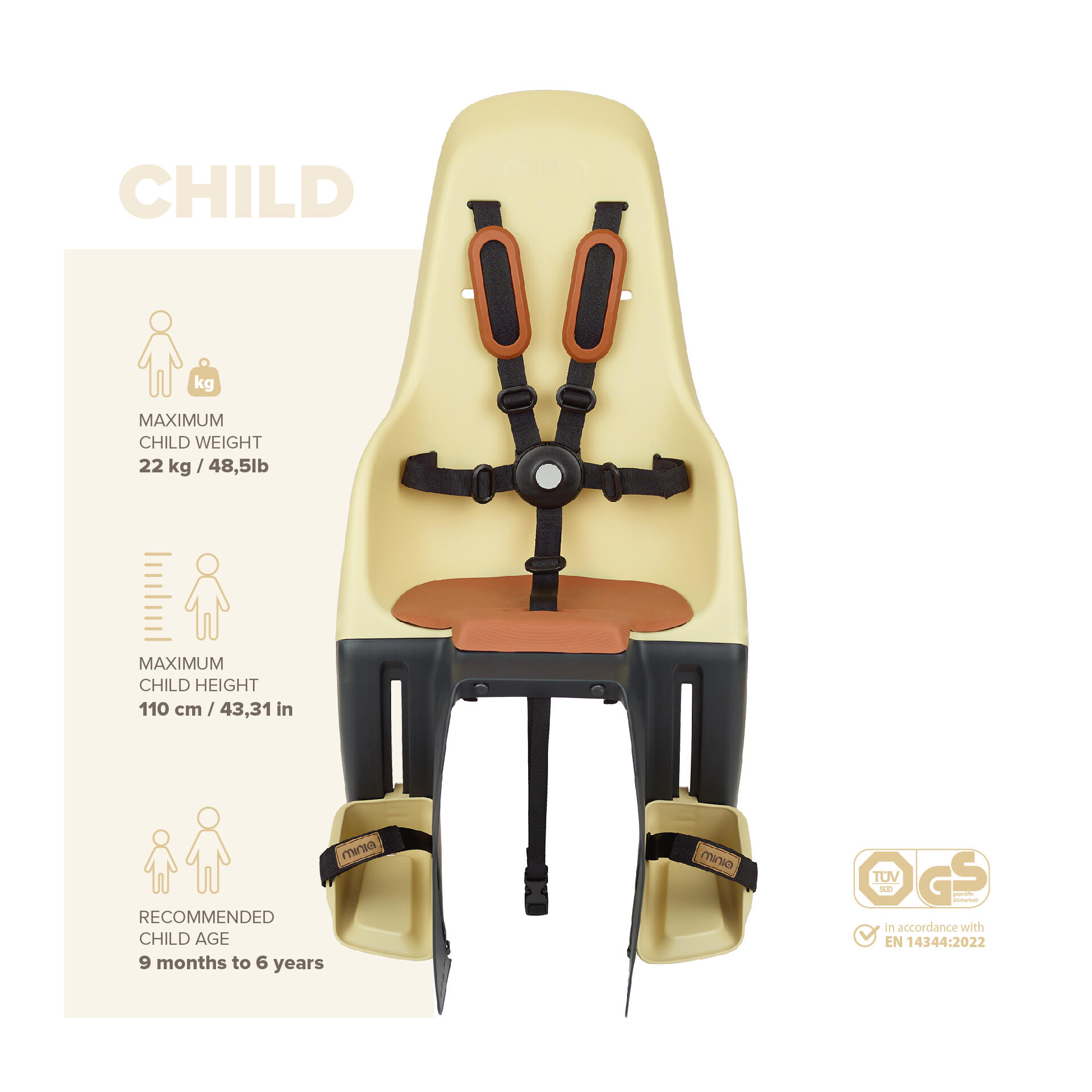 Marsupio posteriore Polisport Etau Minia 4/8