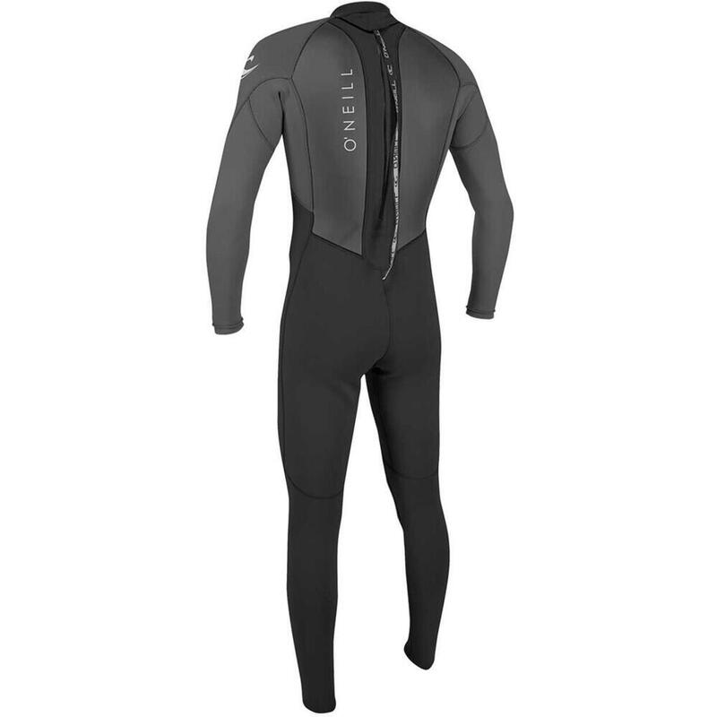 Combinaison de Surf 3/2mm Zip Dos - Noir / Graphite - Reactor II - Homme