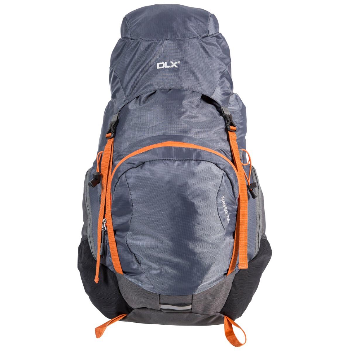 75L Rucksack Hiking Backpack with Hi Visibility Raincover Twinpeak DLX Decathlon