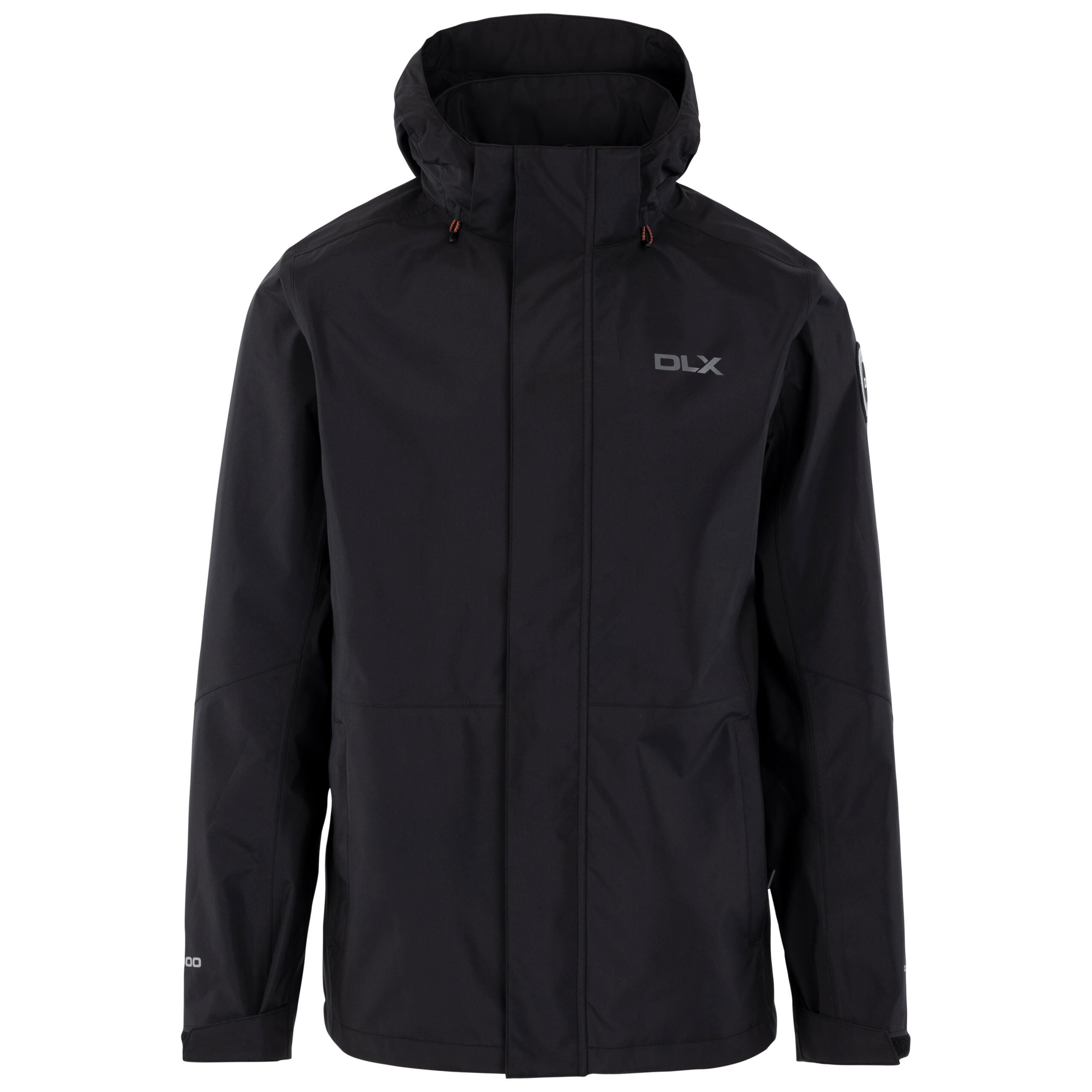 DLX Mens Waterproof Jacket Zip Off Hood, Zip Pockets And Taped Seams Cyril