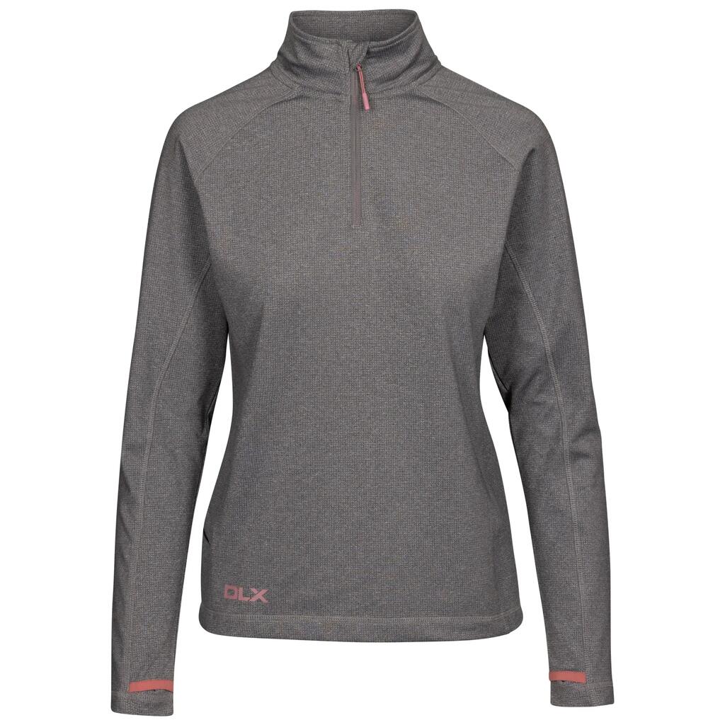 Womens 1/2 Zip Pullover Antibacterial High Neck Activewear Gym Top Theresa