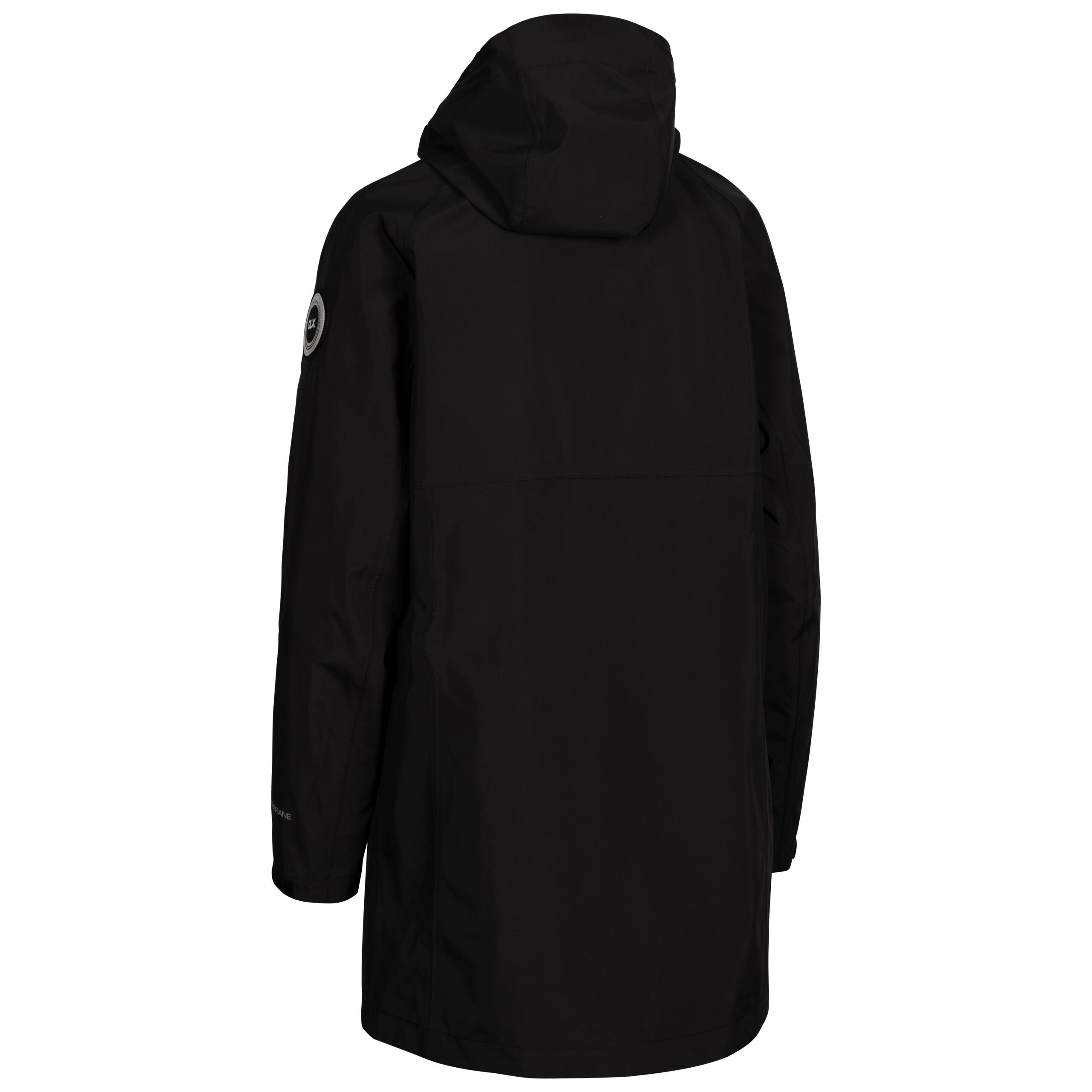 Dlx Lucille Damenjacke lange 3-lagig abnehmbare Kapuze wasserdicht 2/2