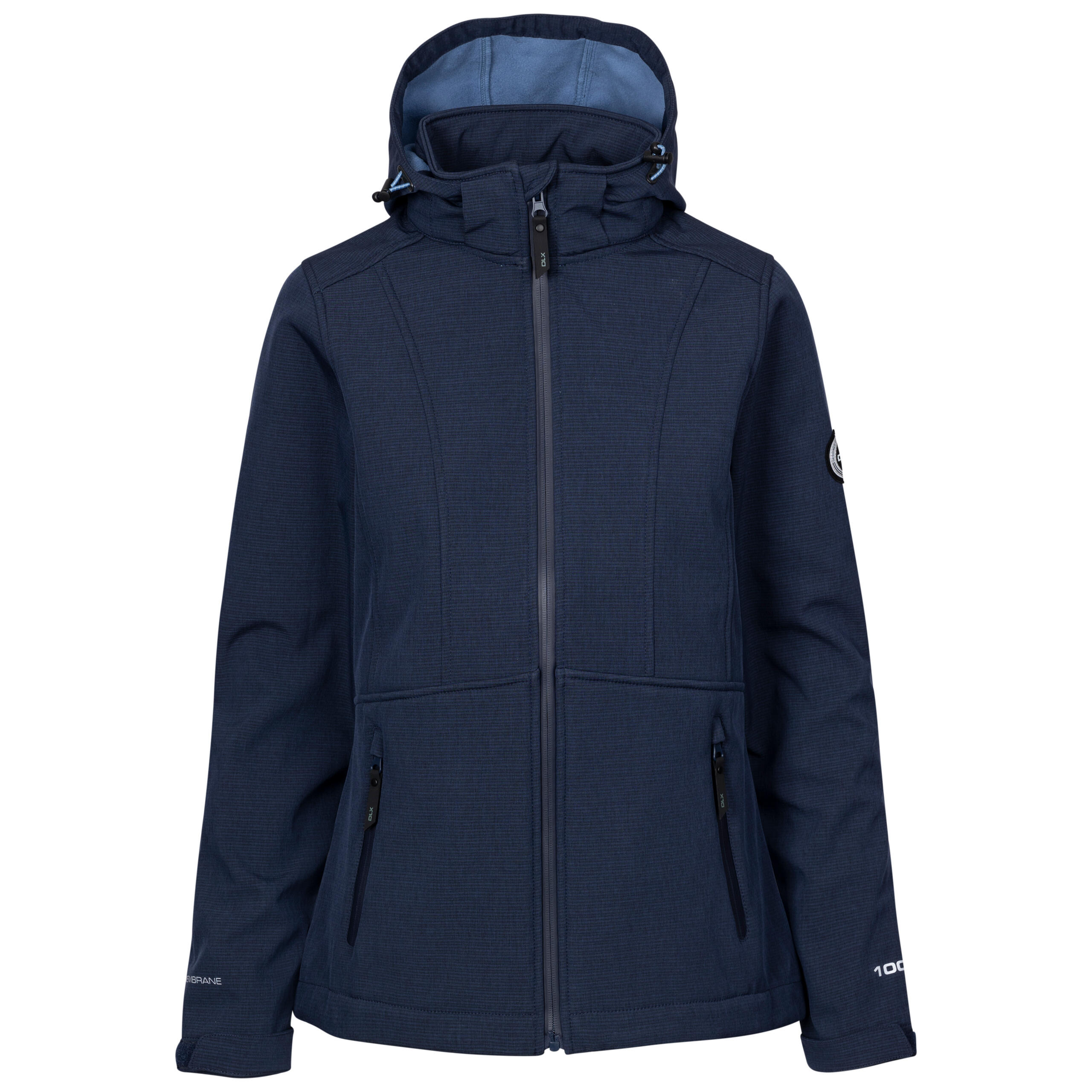 DLX Womens Softshell Water Repellent Hooded Jacket Christine